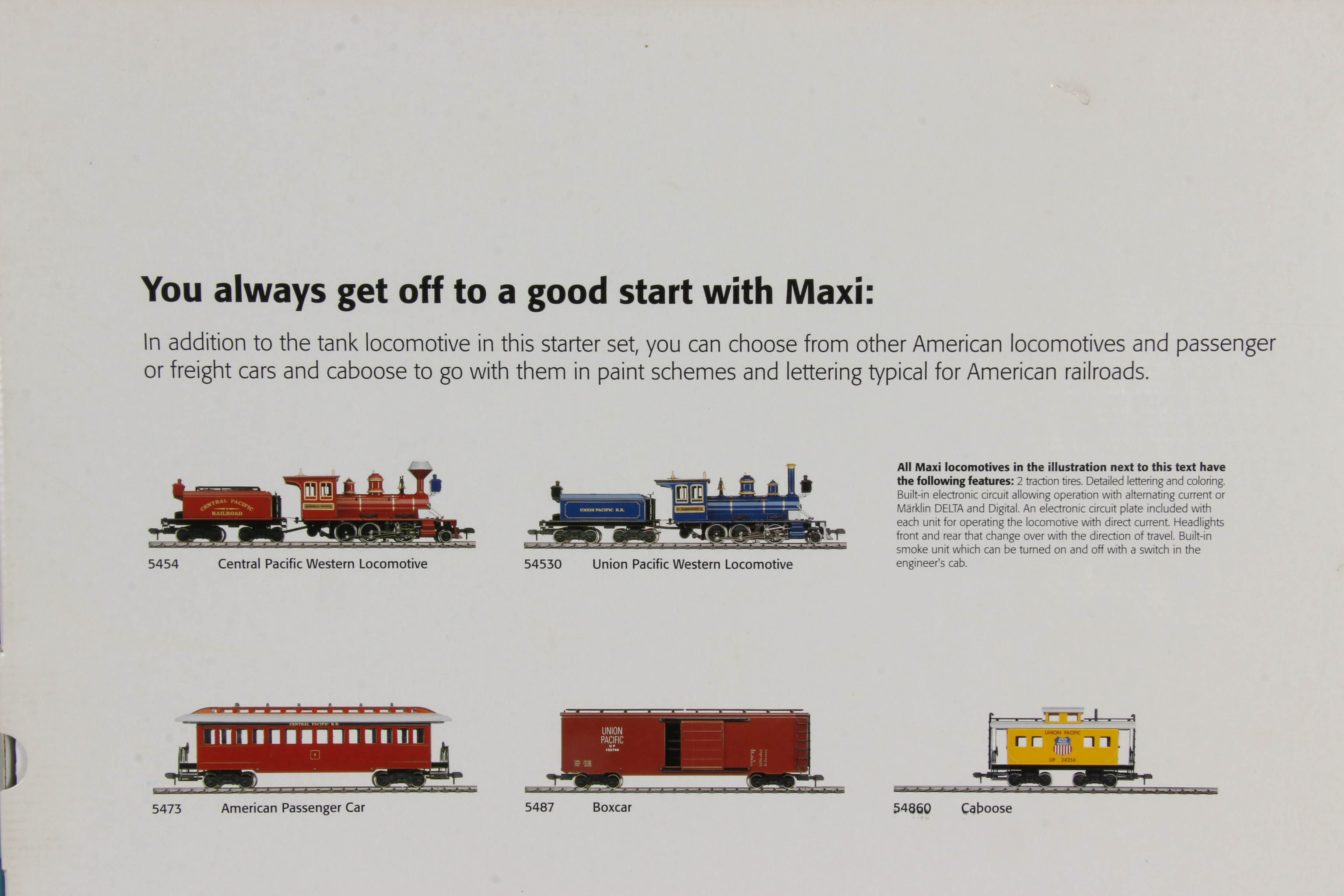 Märklin "American Starter Set" Maxi Gauge 1 G-Scale Electric Train Set #54402