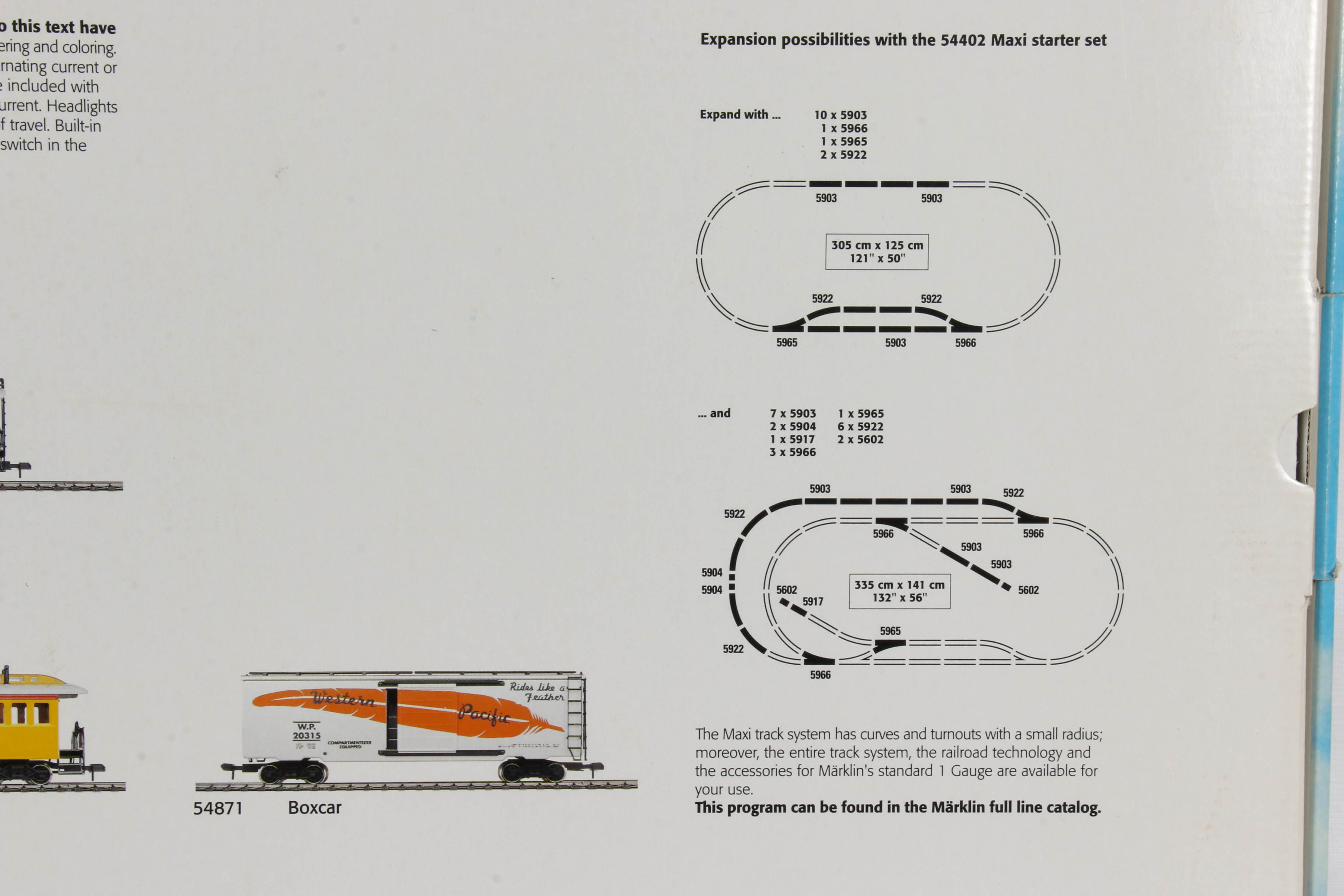 Märklin "American Starter Set" Maxi Gauge 1 G-Scale Electric Train Set #54402