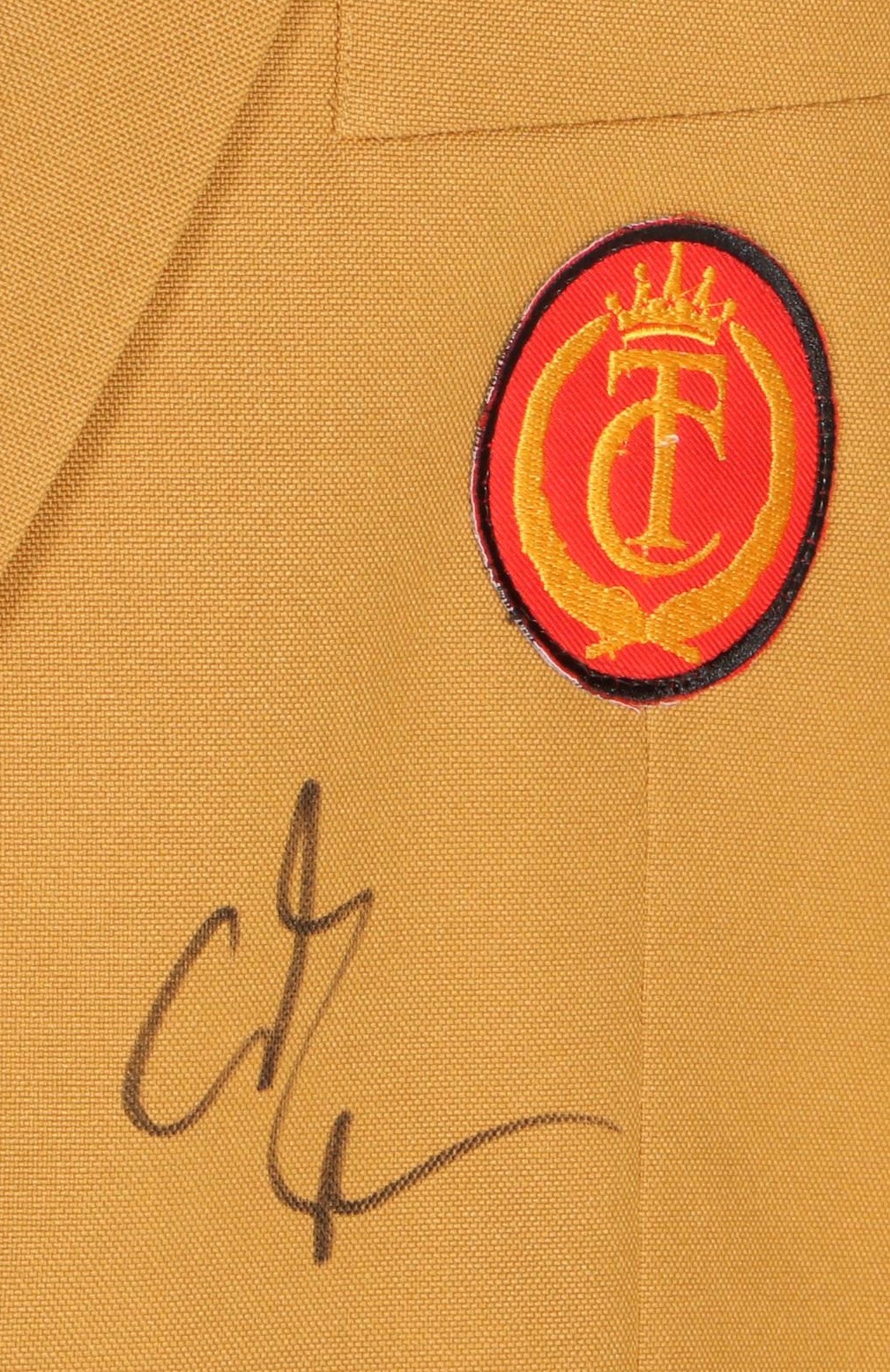 Adam Sandler Signed "Happy Gilmore" Inspired Gold "TC" Coat Jacket  COA