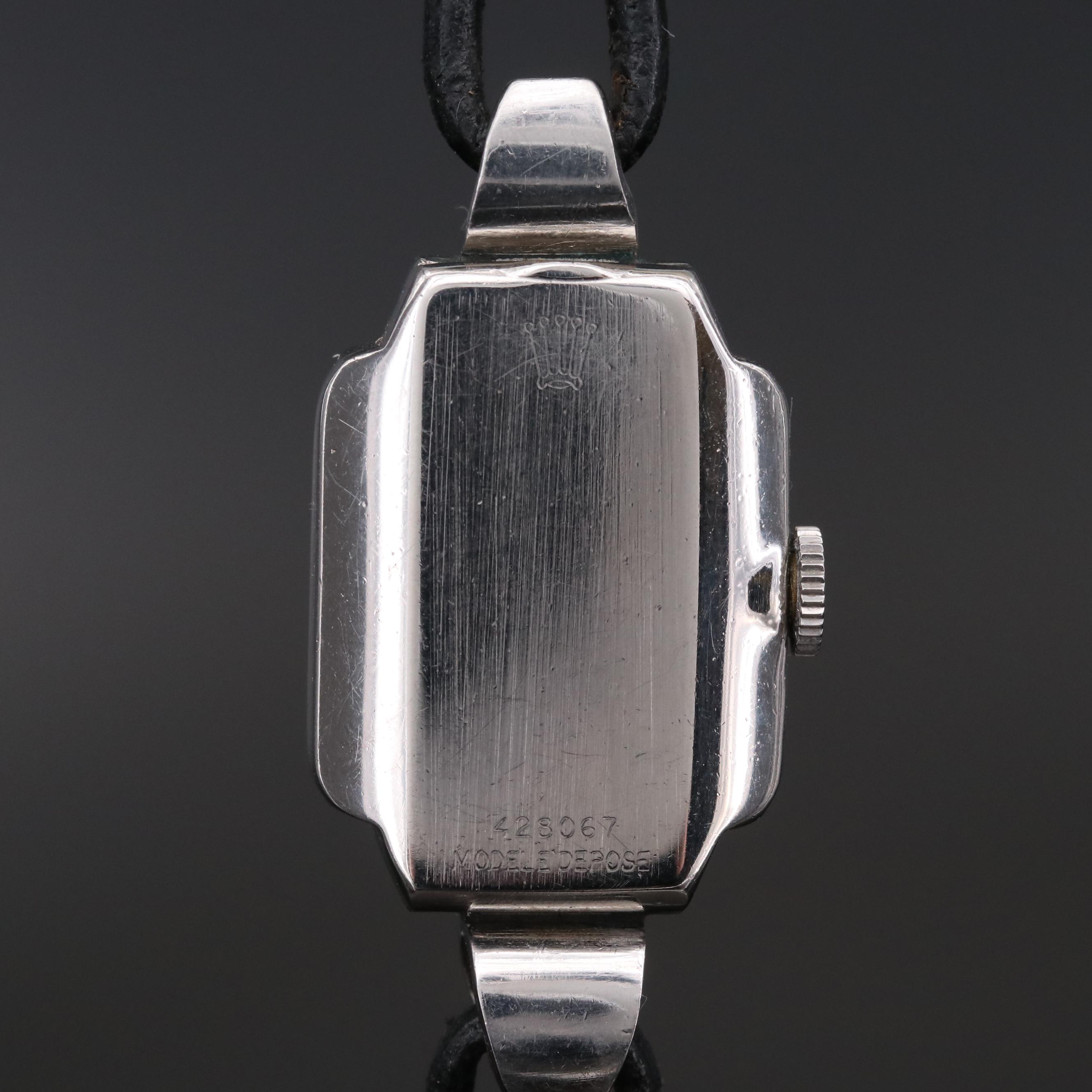 Vintage Rolex Stainless Steel Stem Wind Watch