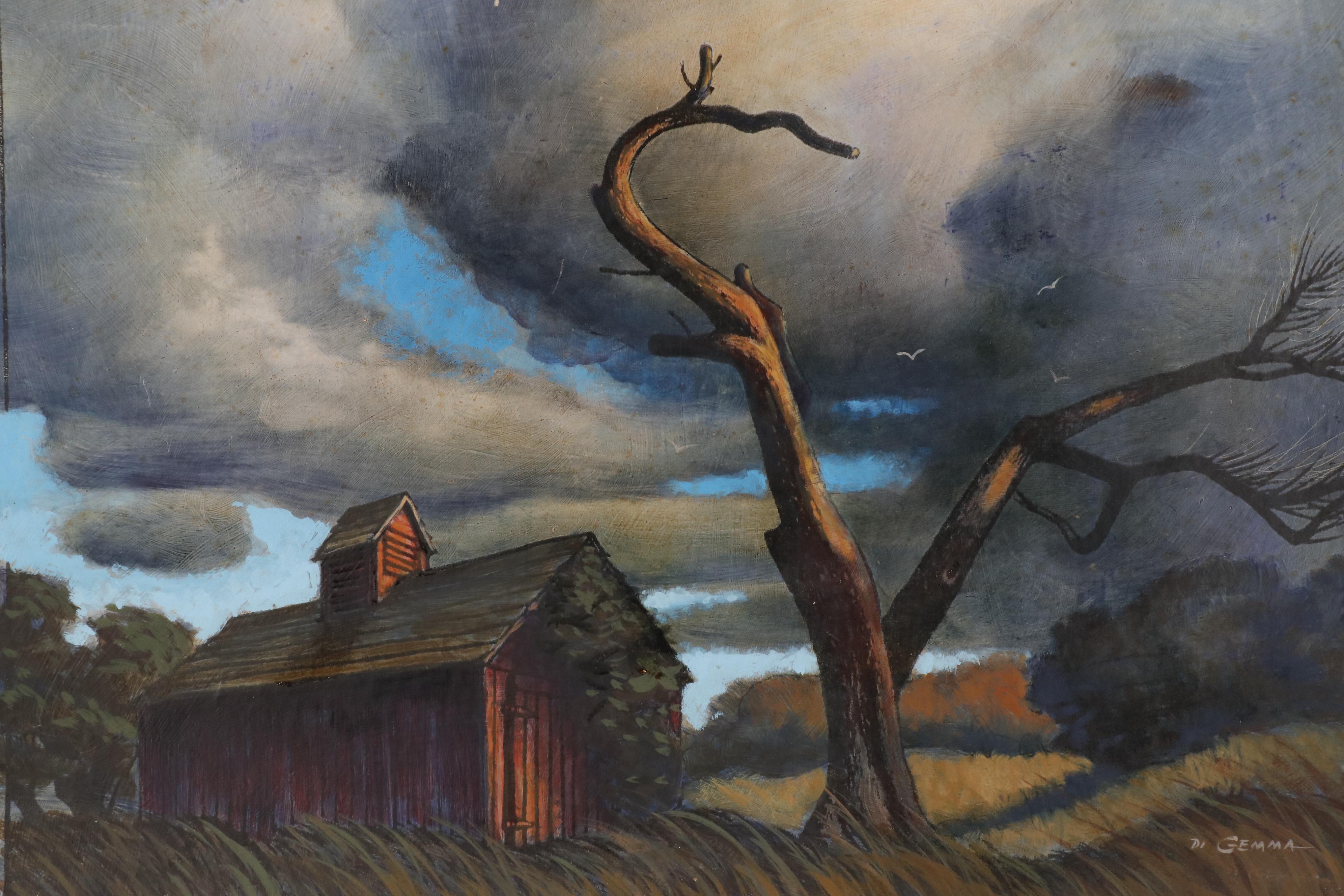 Joseph Di Gemma Oil Painting "Deserted Farm"