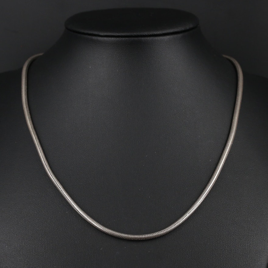 Sterling Silver Snake Chain Necklace