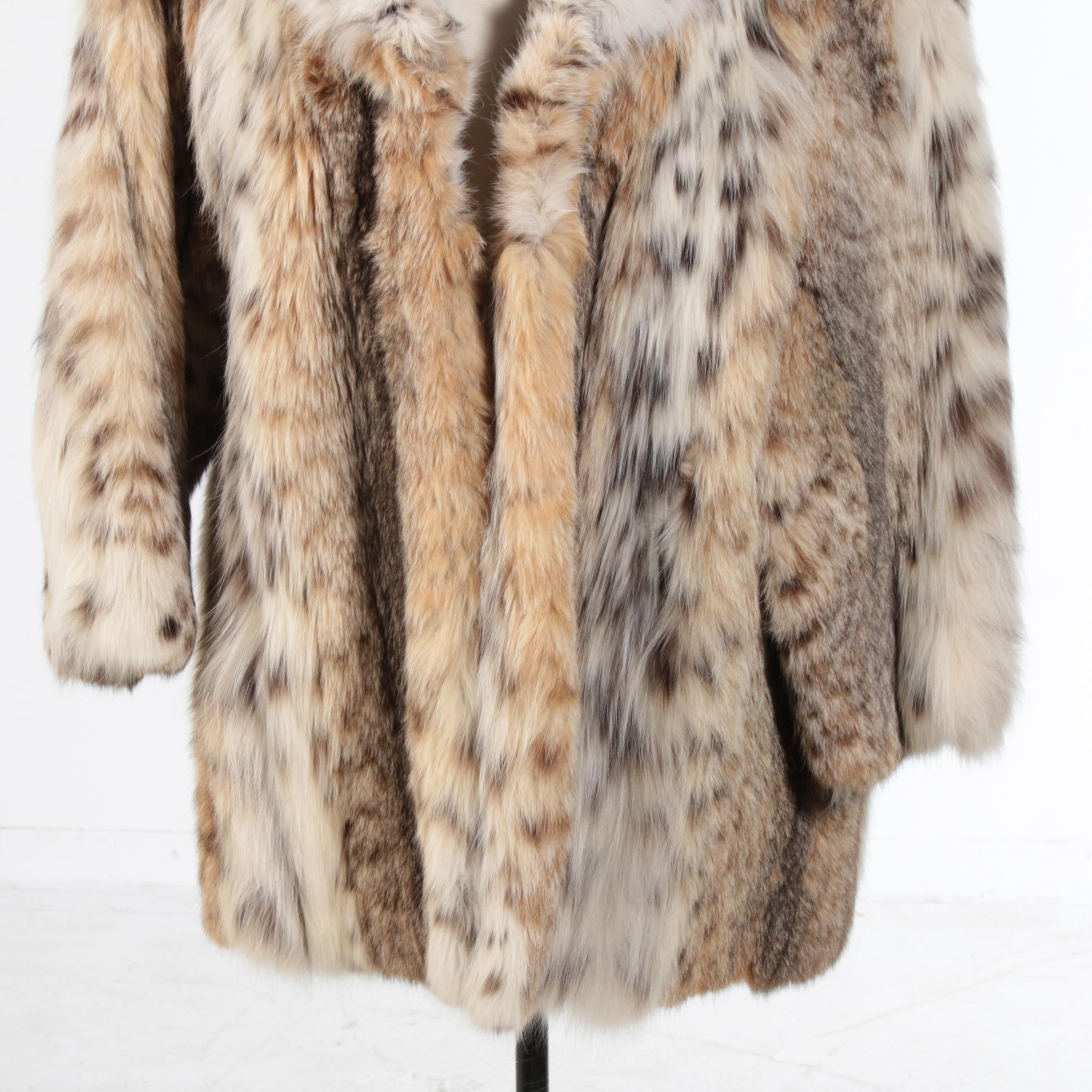 Anna Nateece Lynx Fur Coat, Vintage