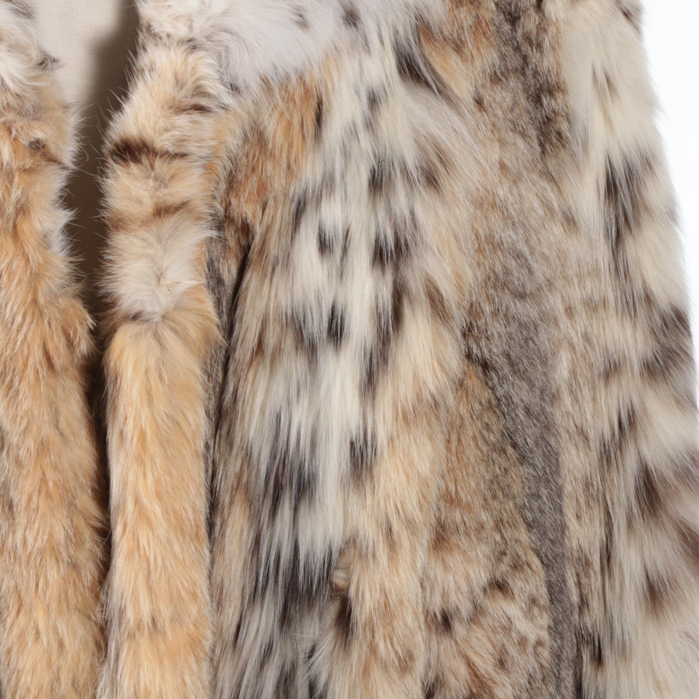Anna Nateece Lynx Fur Coat, Vintage