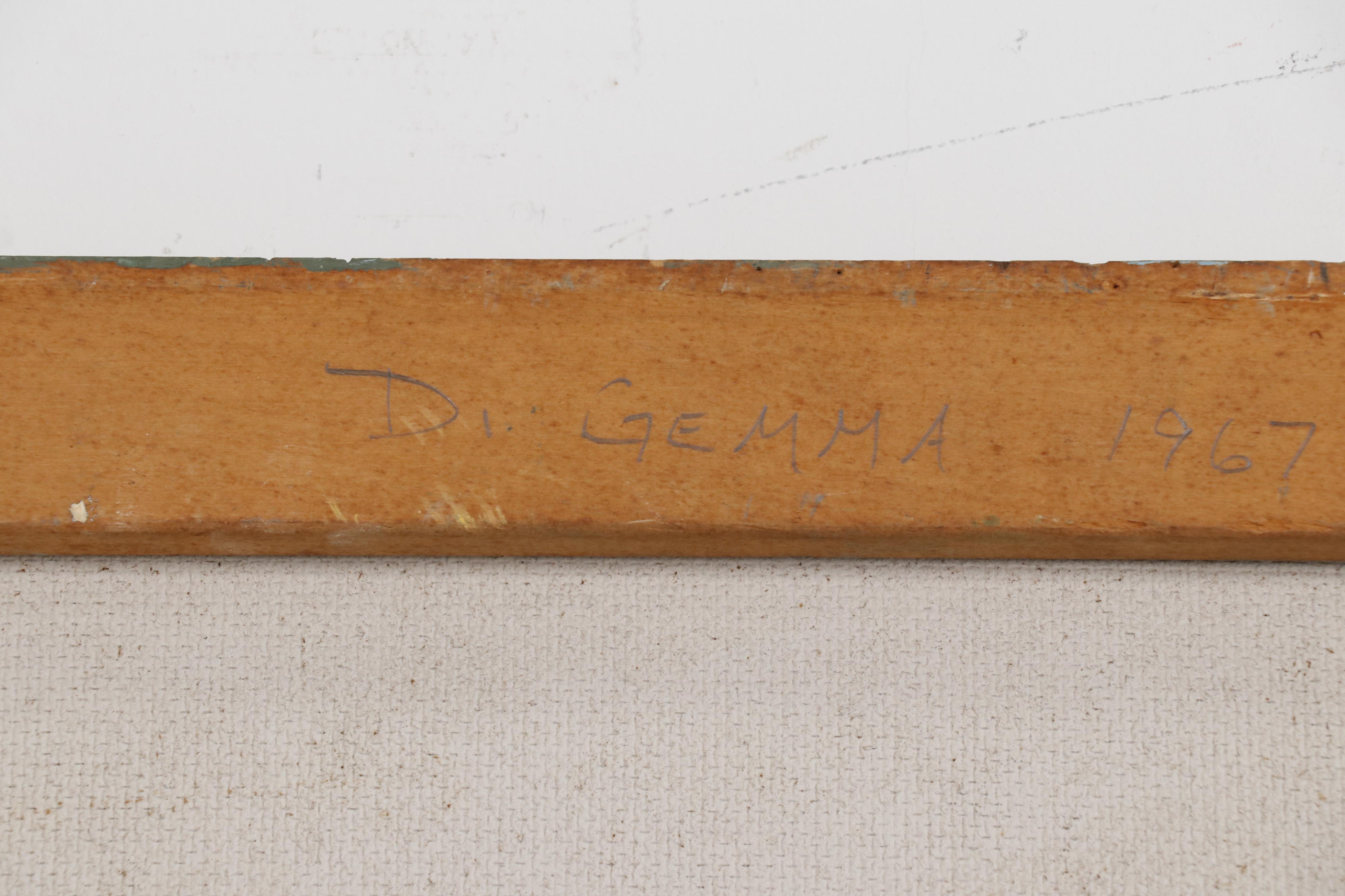 Joseph Di Gemma Oil Painting of Tree Lined Street