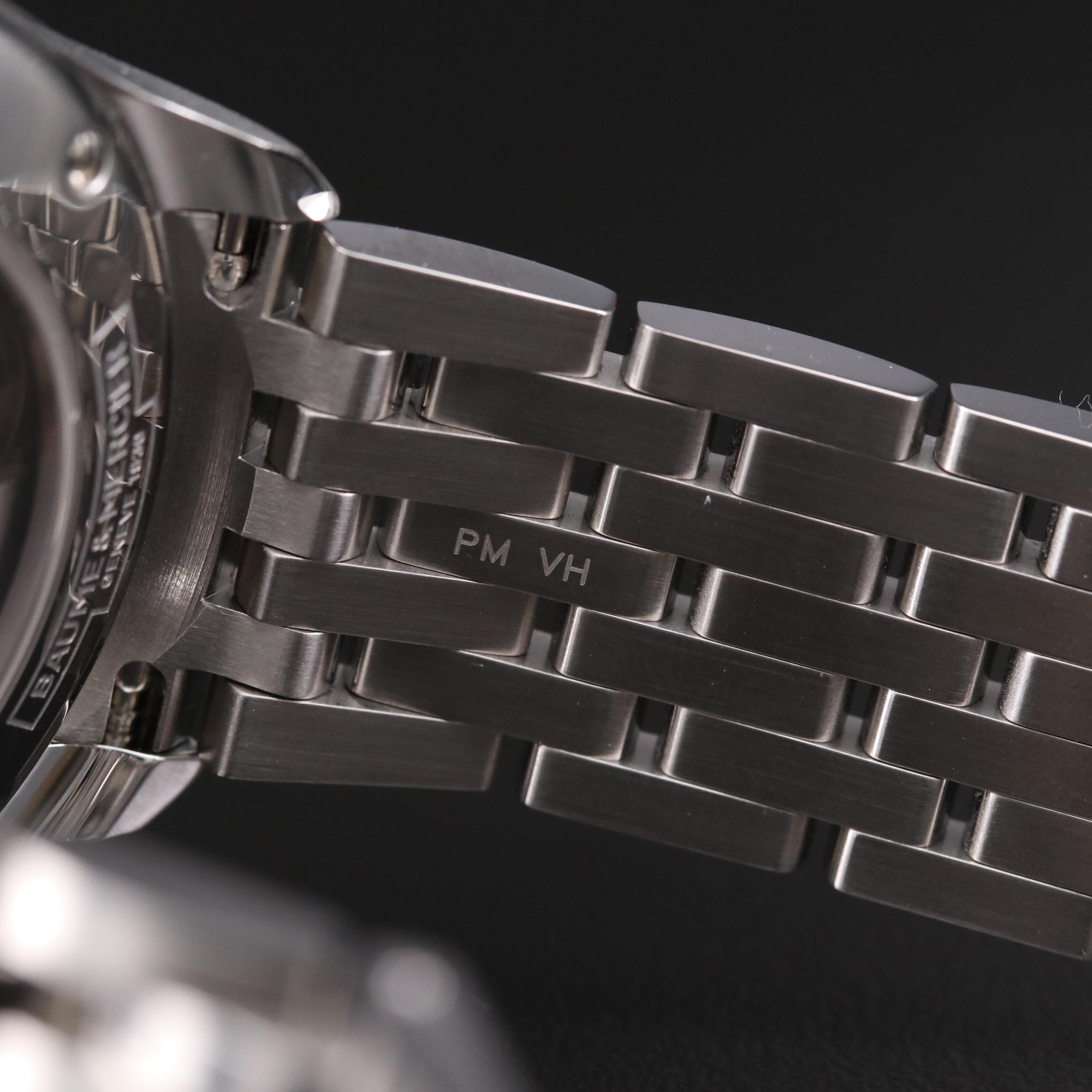 Baume & Mercier Clifton Chronograph Complete Calendar Stainless Steel Watch