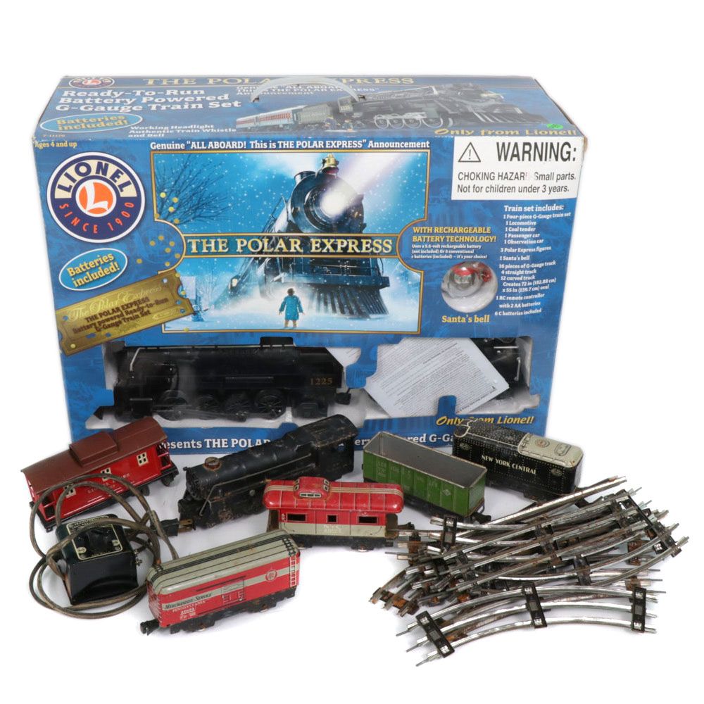Lionel "The Polar Express" Train Set with Louis Marx Diecast Trains