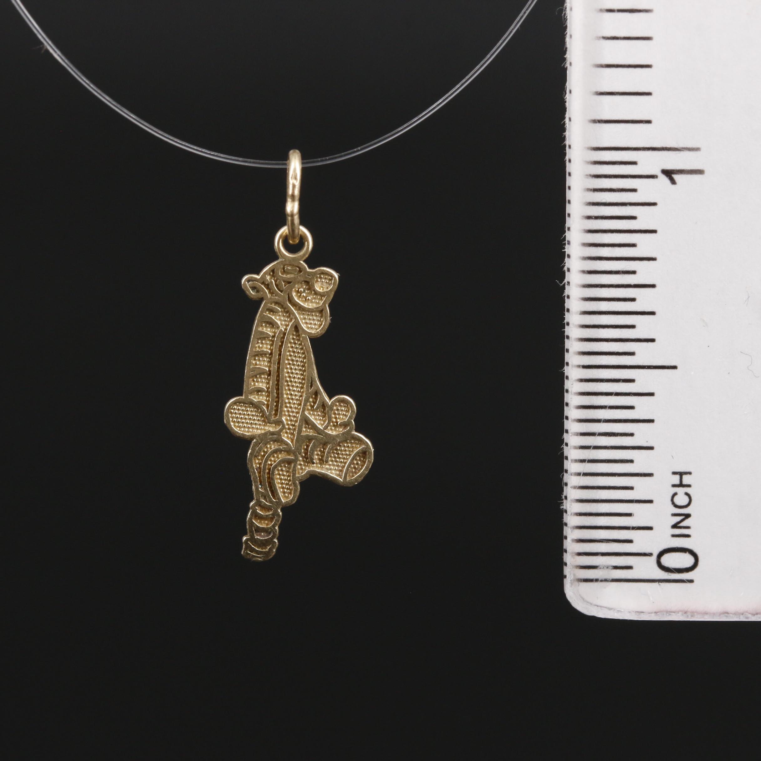 Disney Krementz 14K Yellow Gold Tigger Charm