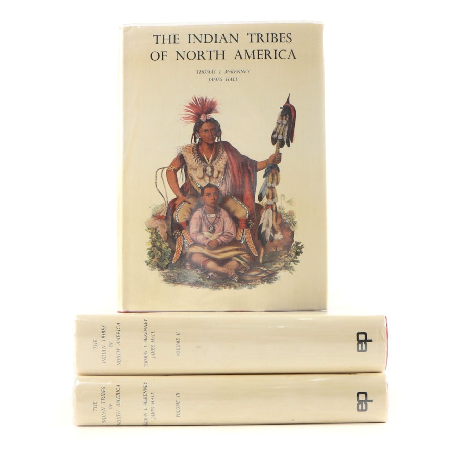 First American Edition "The Indian Tribes of North America", Three Volume Set