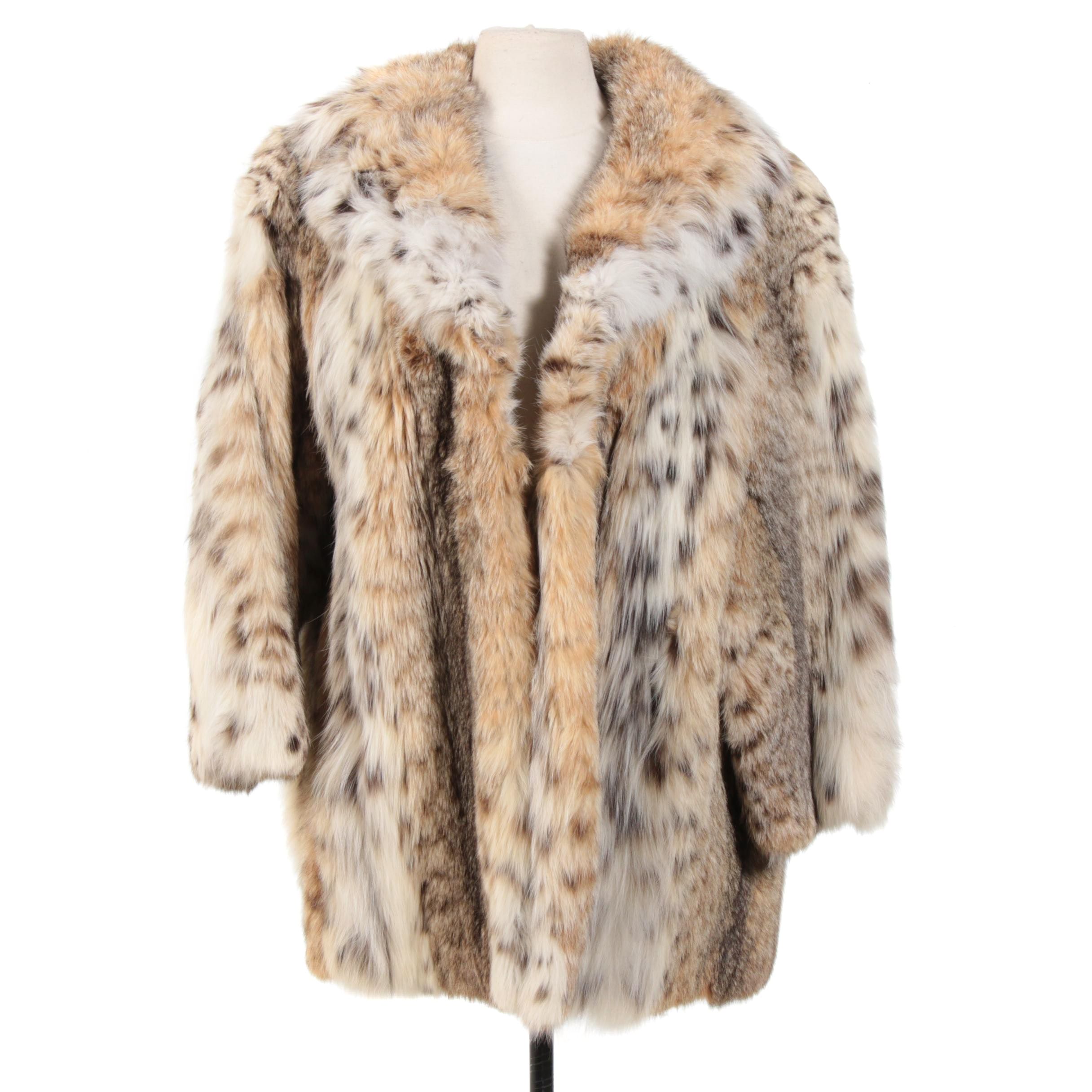 Anna Nateece Lynx Fur Coat, Vintage