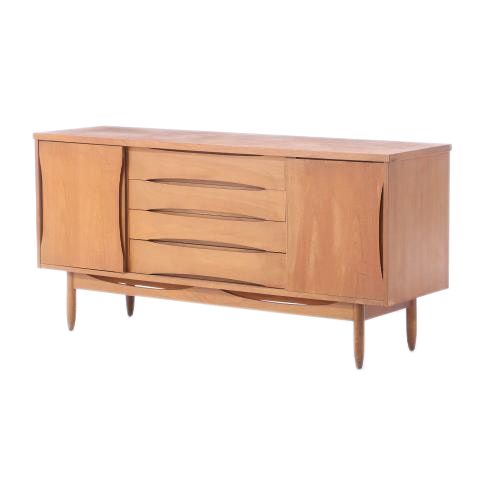 Mid Century Modern Walnut Credenza