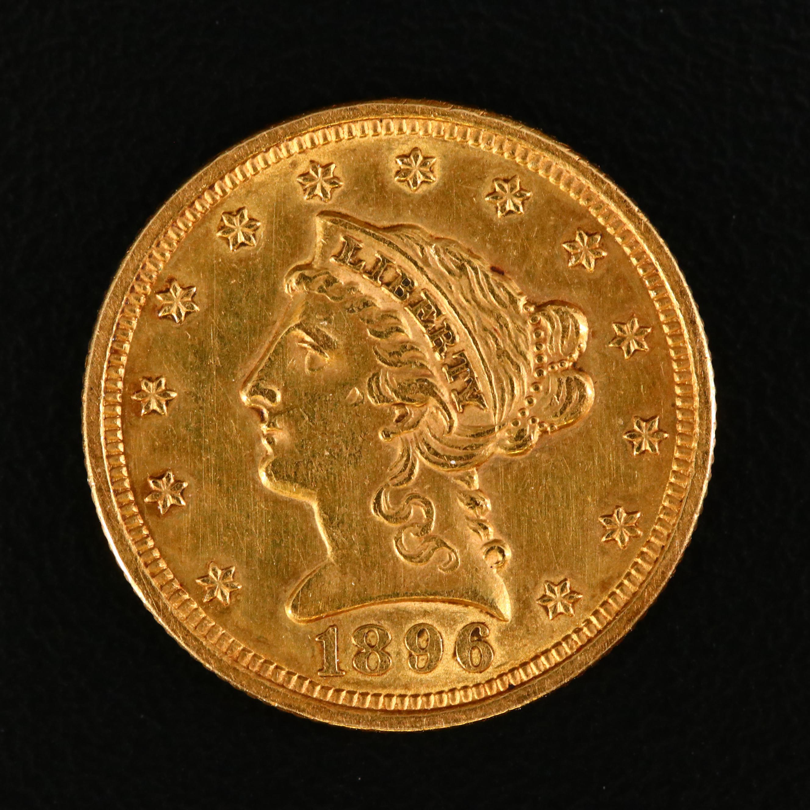 1896 Liberty Head $2 1/2 Gold Coin