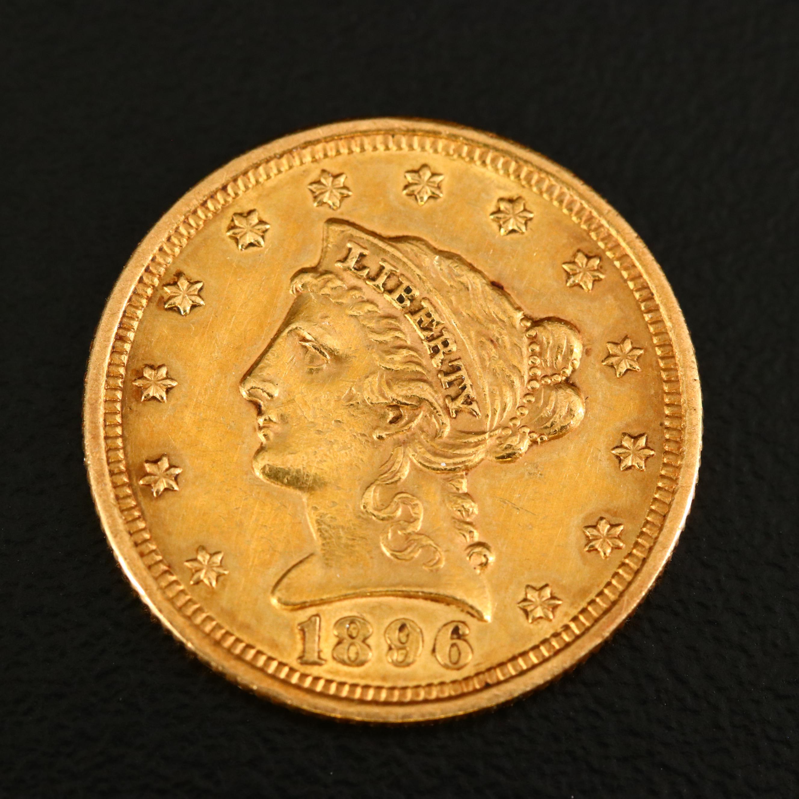 1896 Liberty Head $2 1/2 Gold Coin