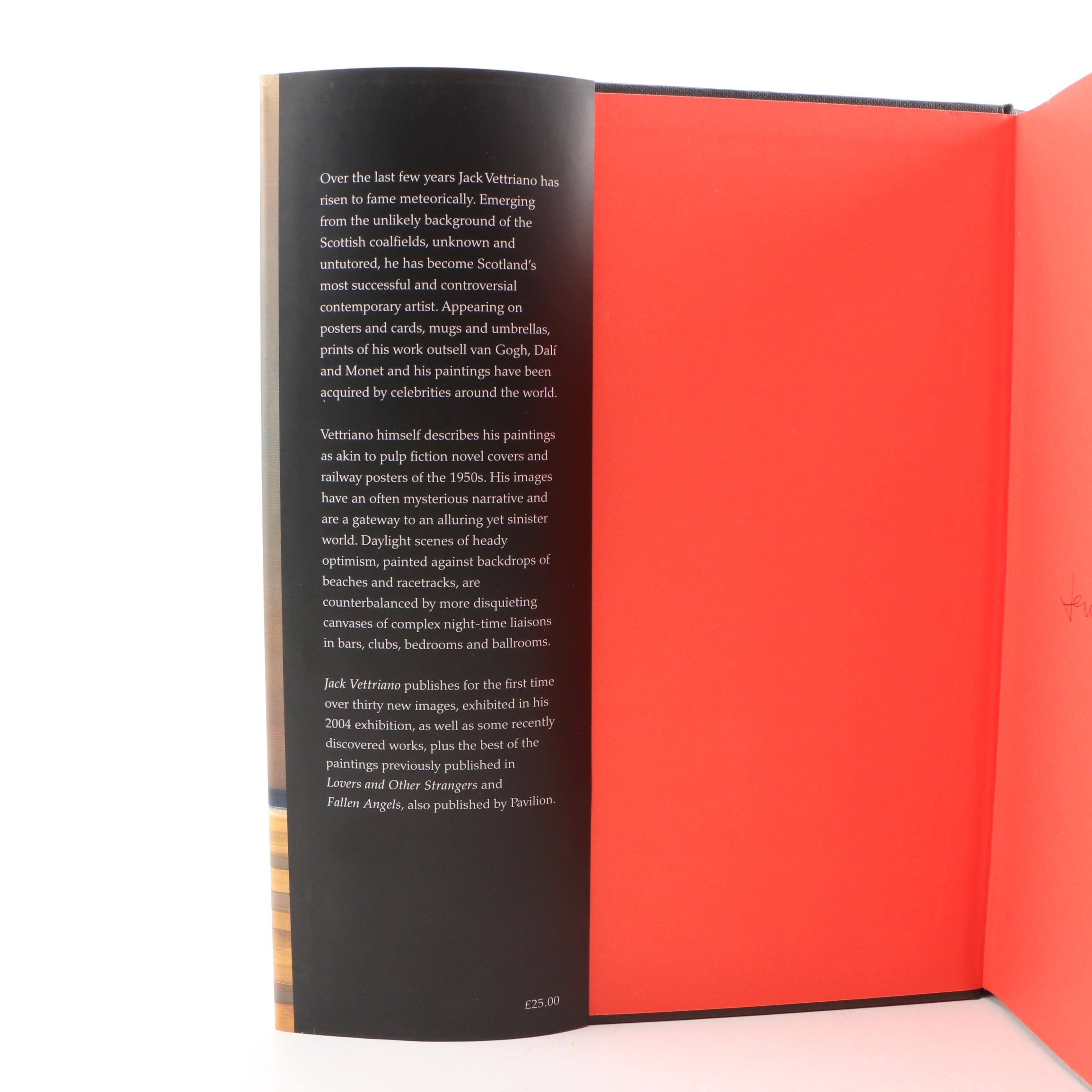 Signed First Edition "Jack Vettriano", Text by Anthony Quinn