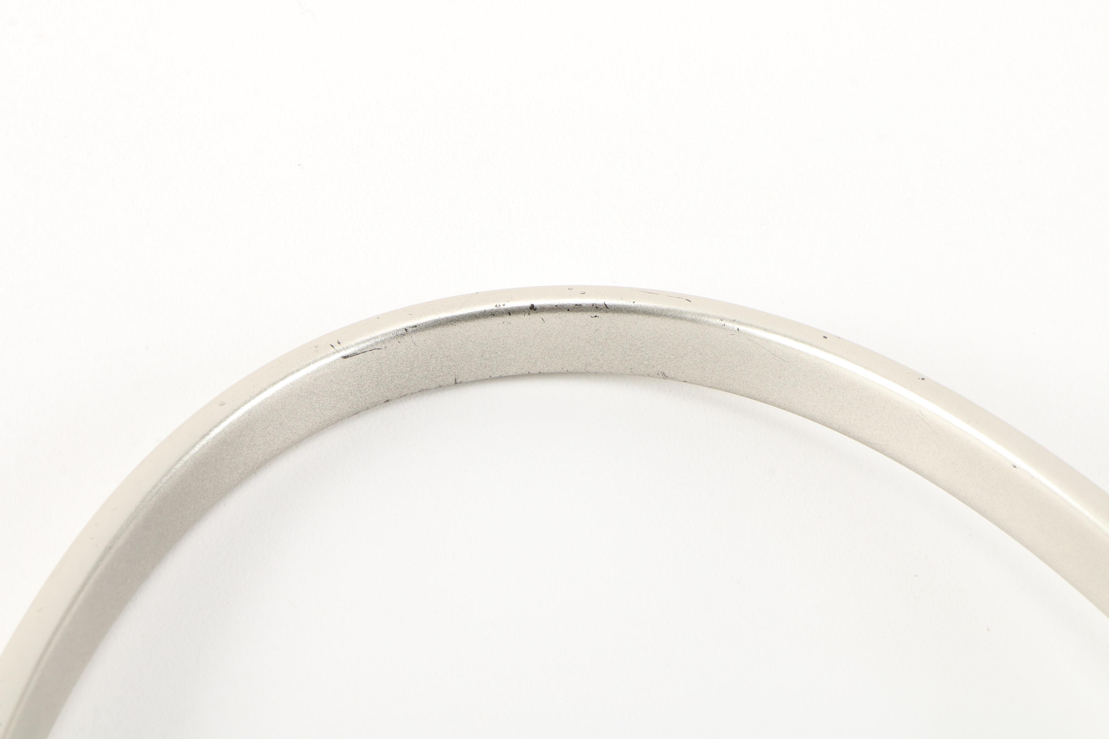 Prada Shoulder Bag in Black Tessuto Nylon with Silver Tone Metal Handle, Vintage