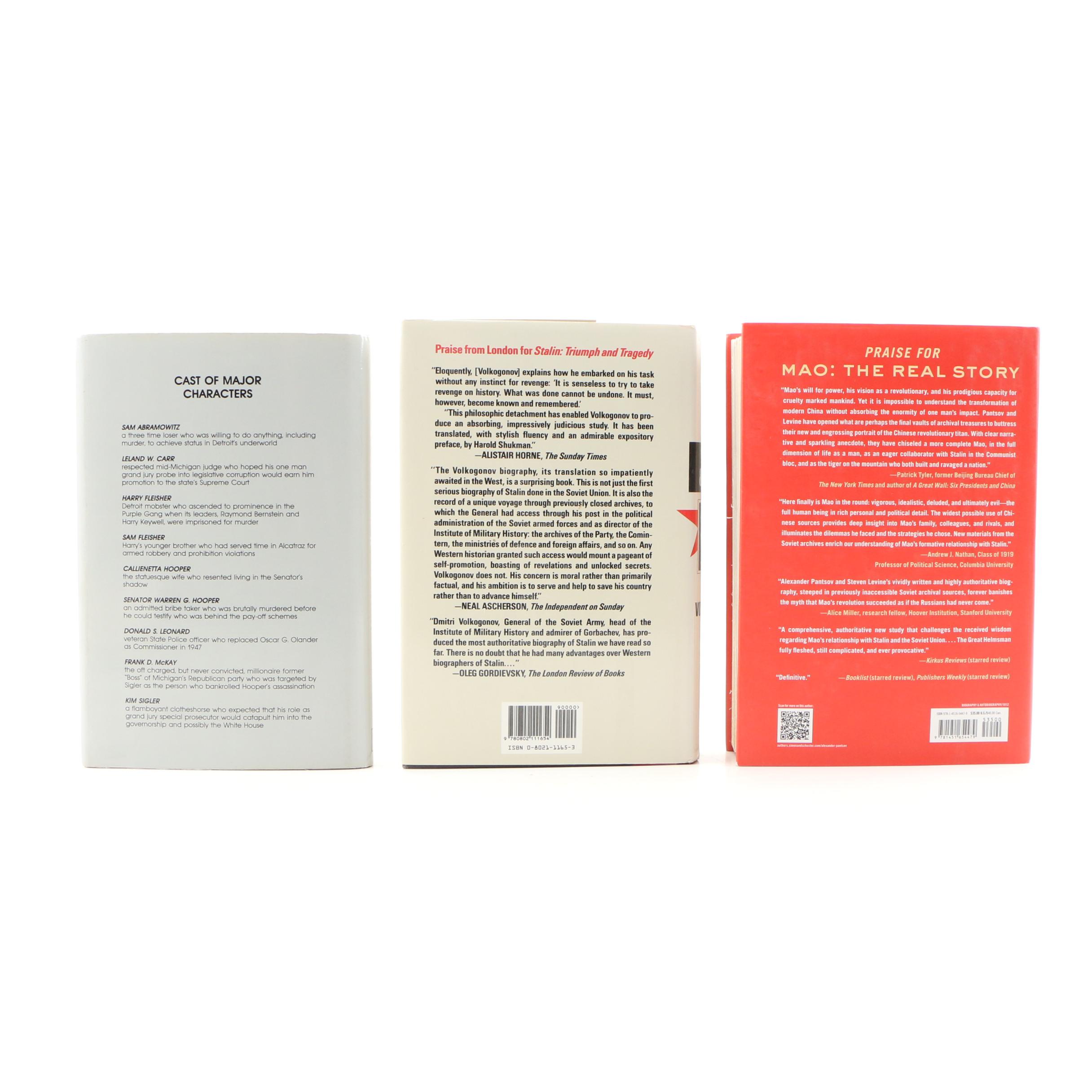 Political and International Biographies Including Mao Zedong and Josef Stalin