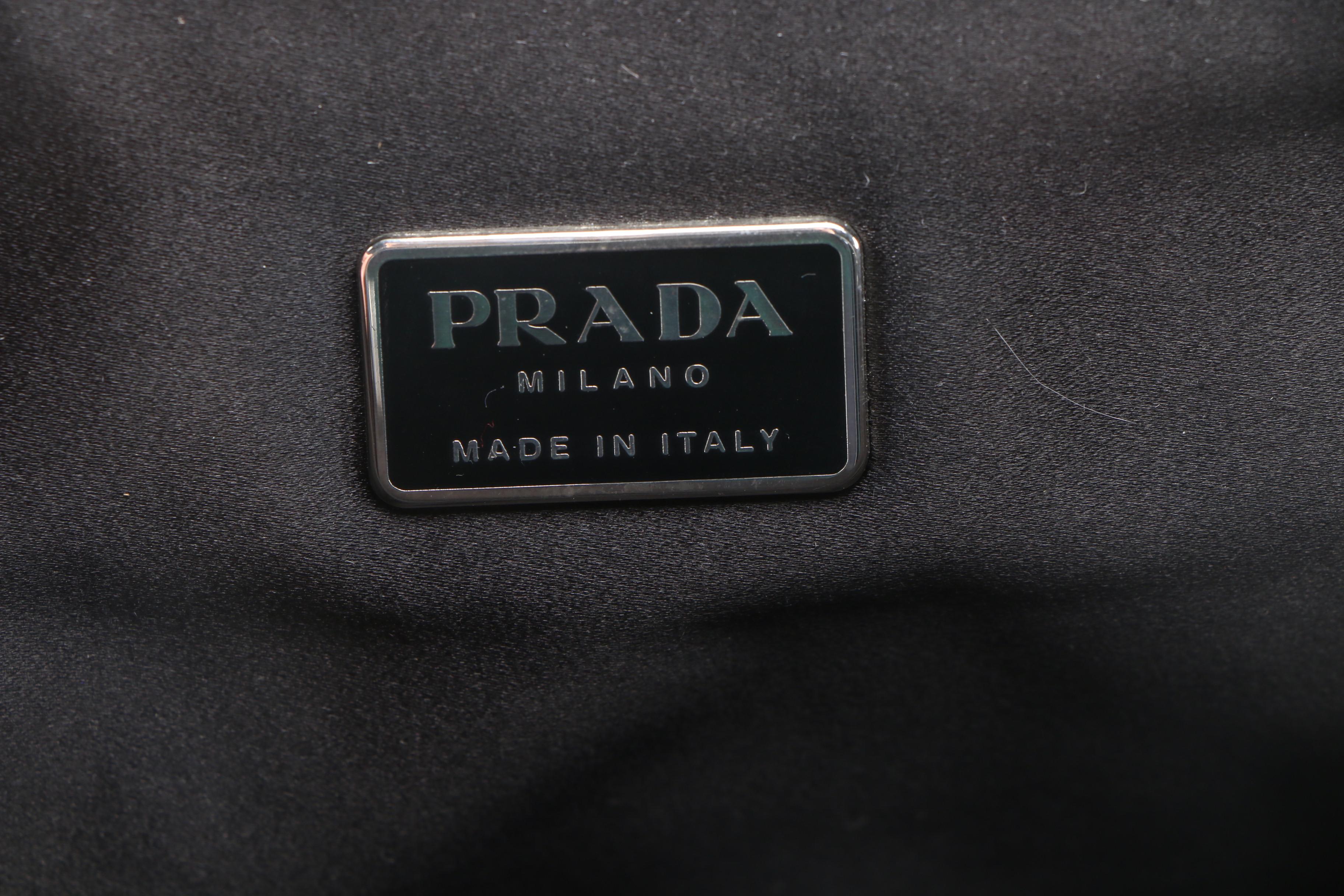 Prada Handbag in Black Textured Pony Hair, Vintage