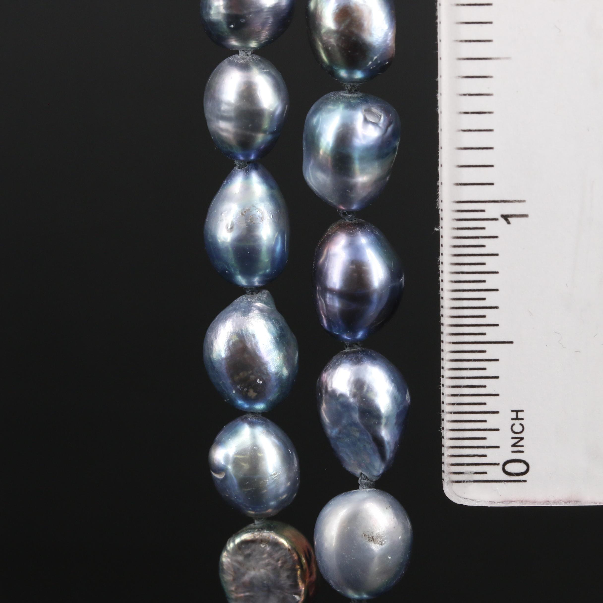 Endless Dark Pearl Necklace