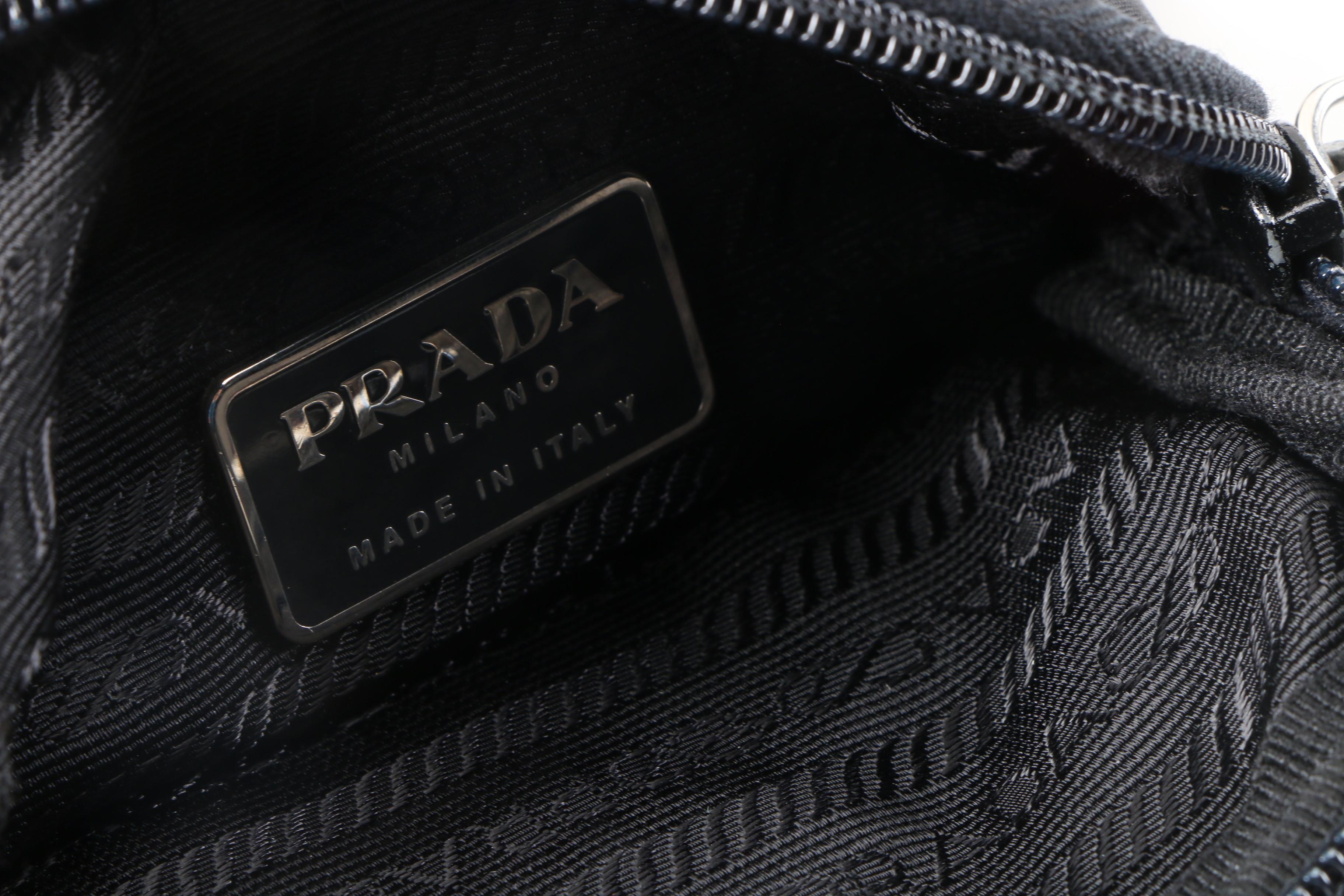 Prada Belt Bag in Black Tessuto Nylon, Vintage