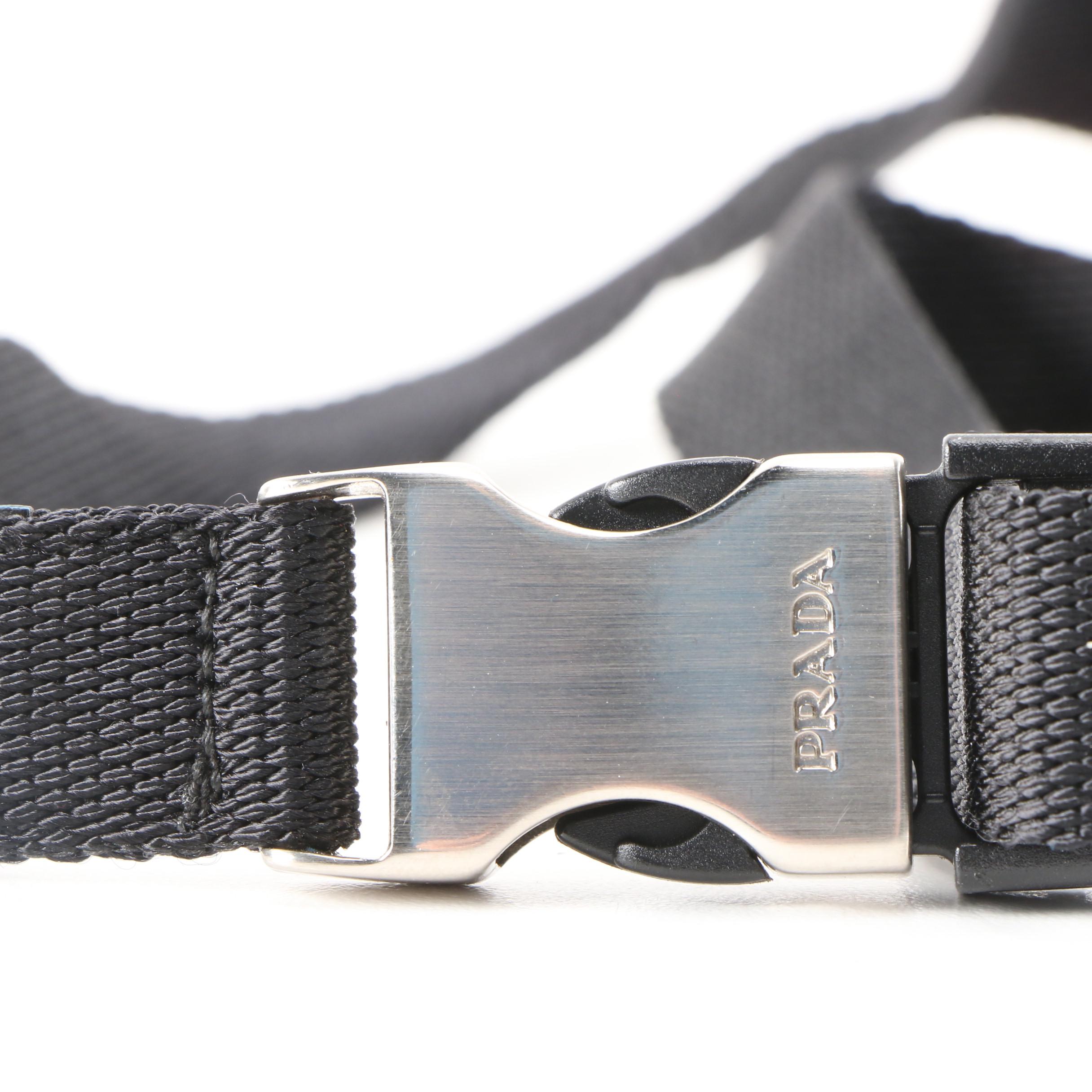 Prada Belt Bag in Black Tessuto Nylon, Vintage