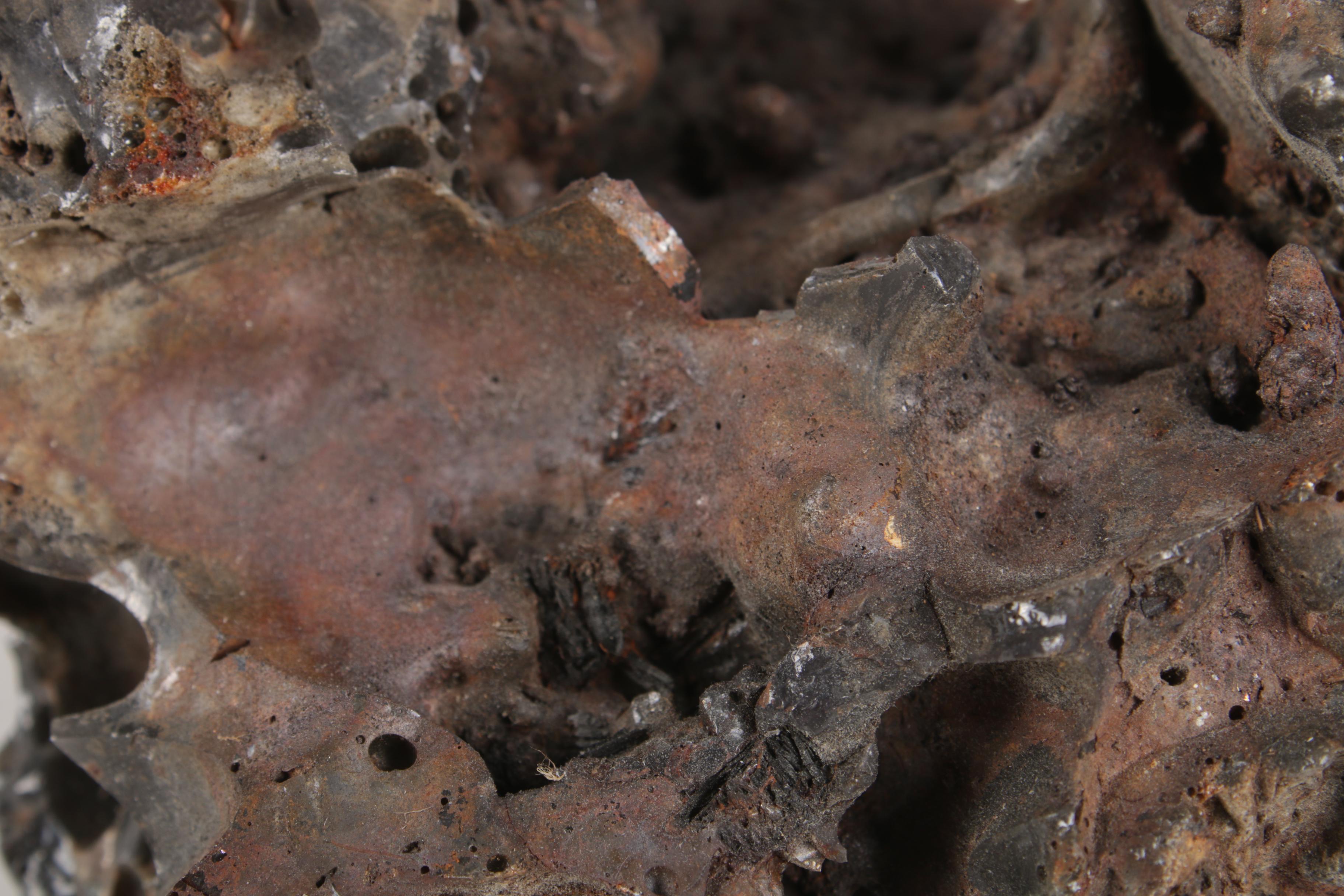 Quartz Geode and Iron Ore Slag Specimens