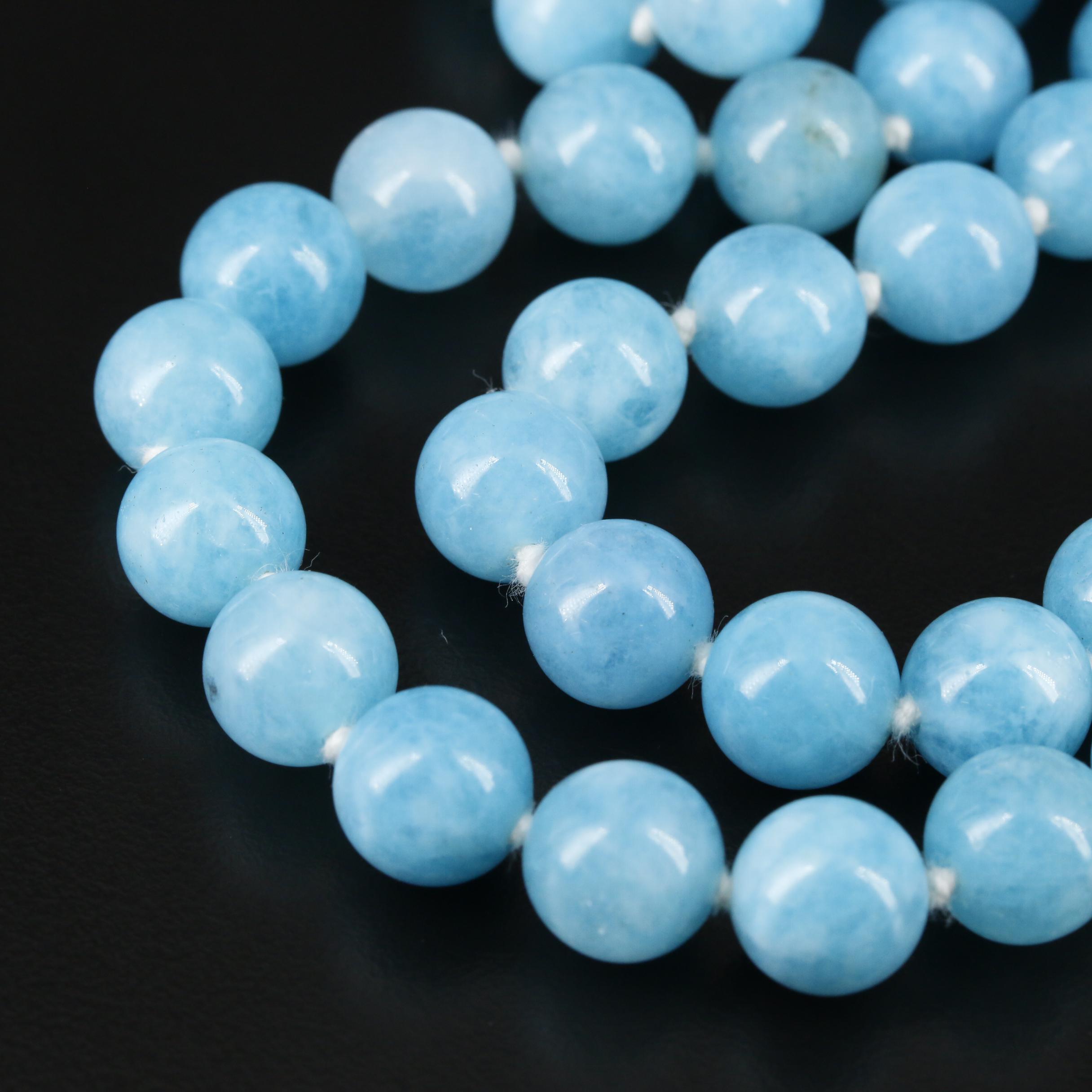 Endless Beaded Quartzite Necklace