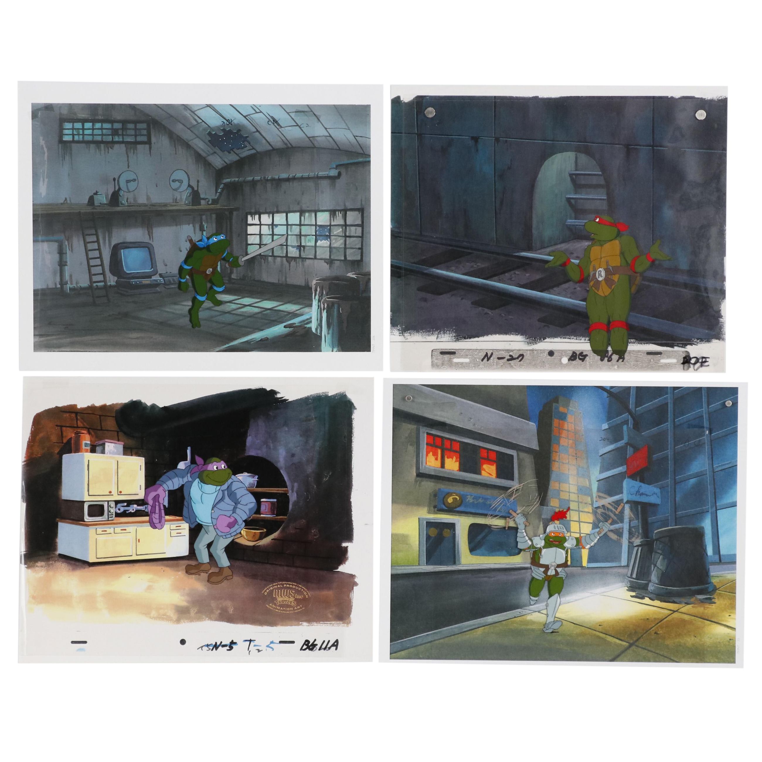 "Teenage Mutant Ninja Turtles" Animation Production Cels