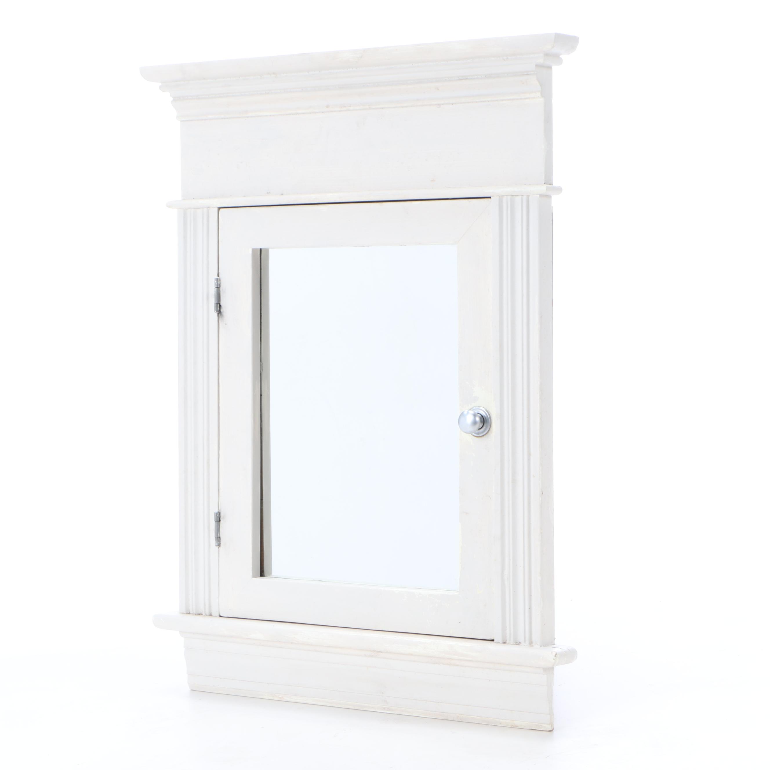 Wooden Frame Recessed Mount Medicine Cabinet