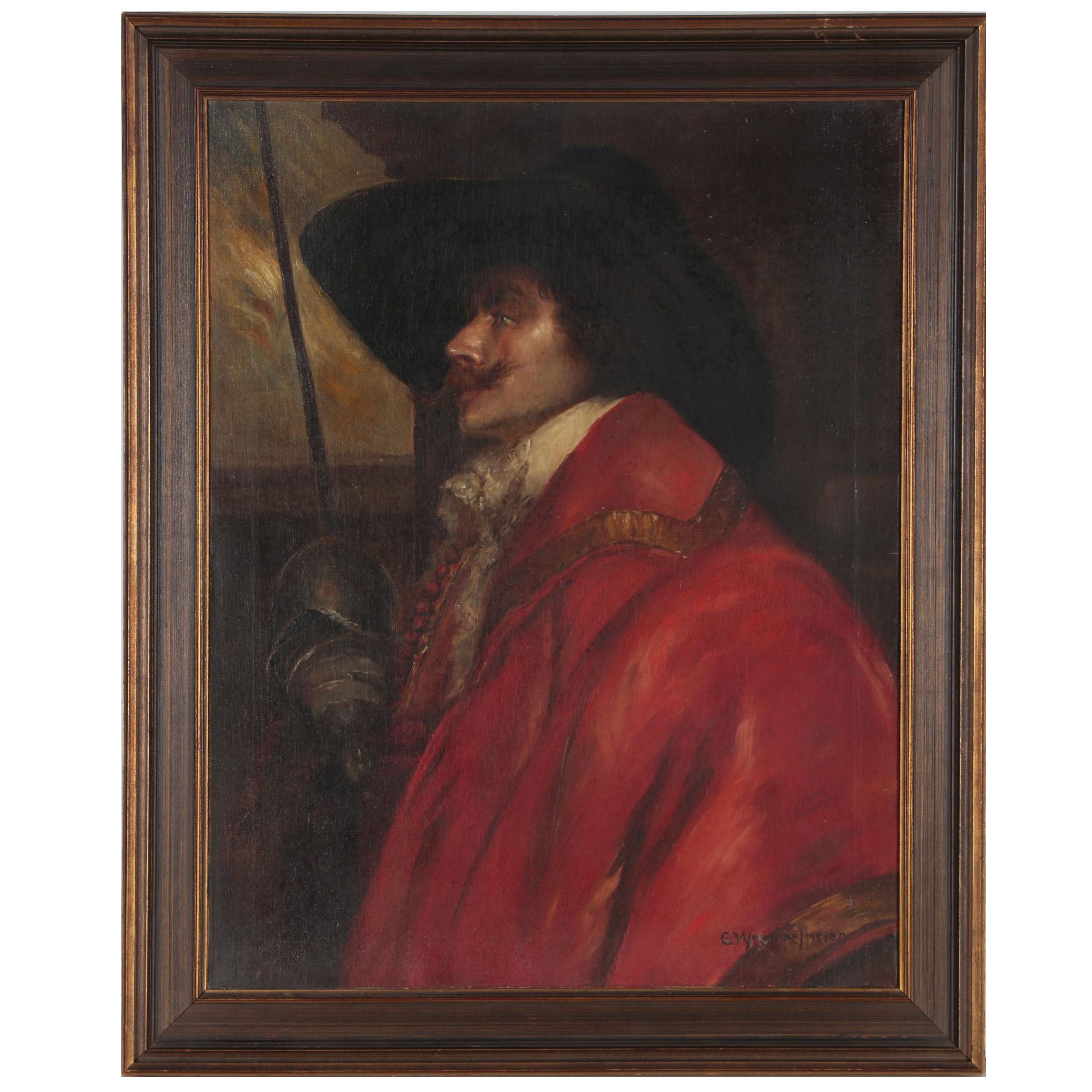 Attributed to Emma Wrampelmeier Oil Painting after Alex de Andreis