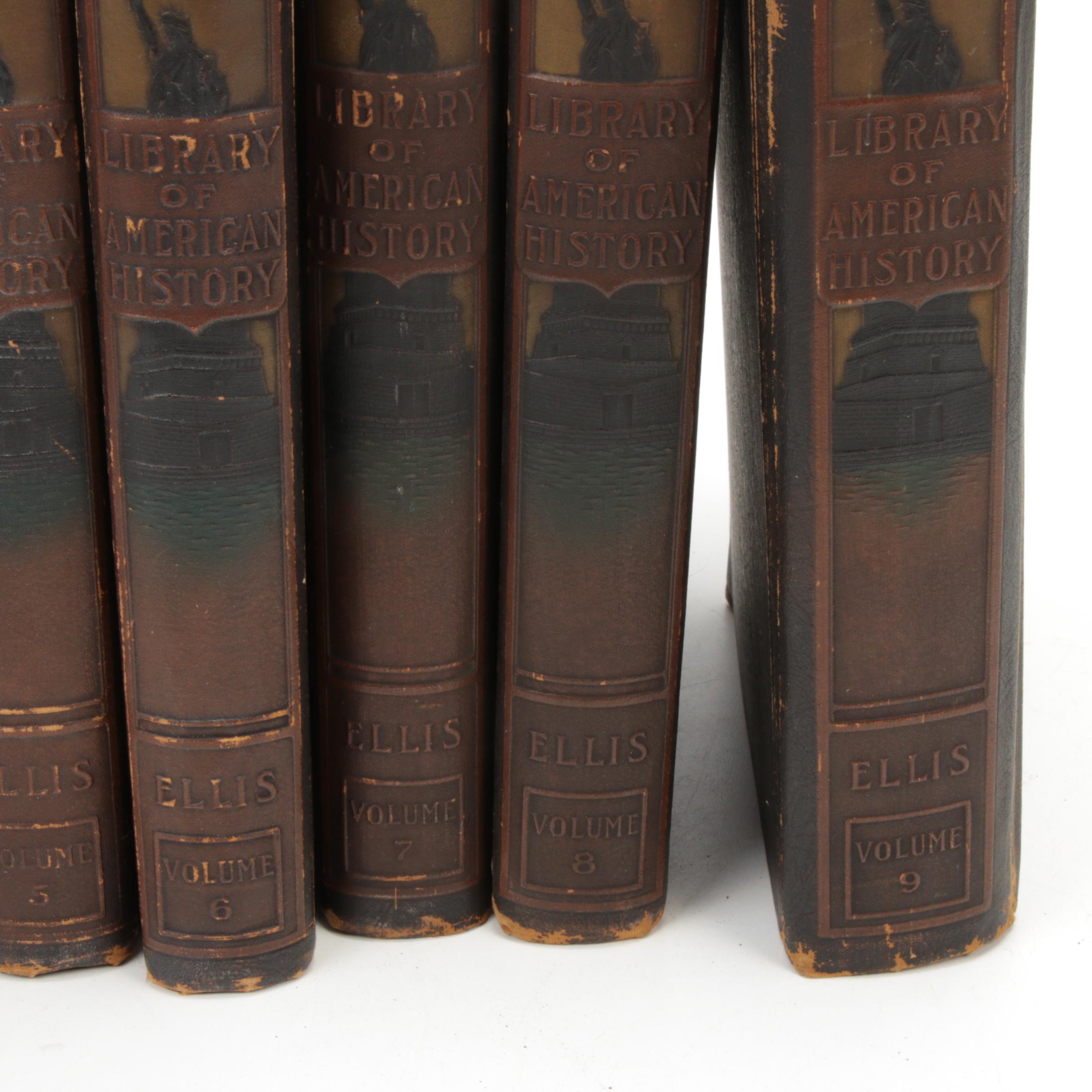 1918 Library of American History 9 Volumes Edition DeLuxe by Edward S Ellis