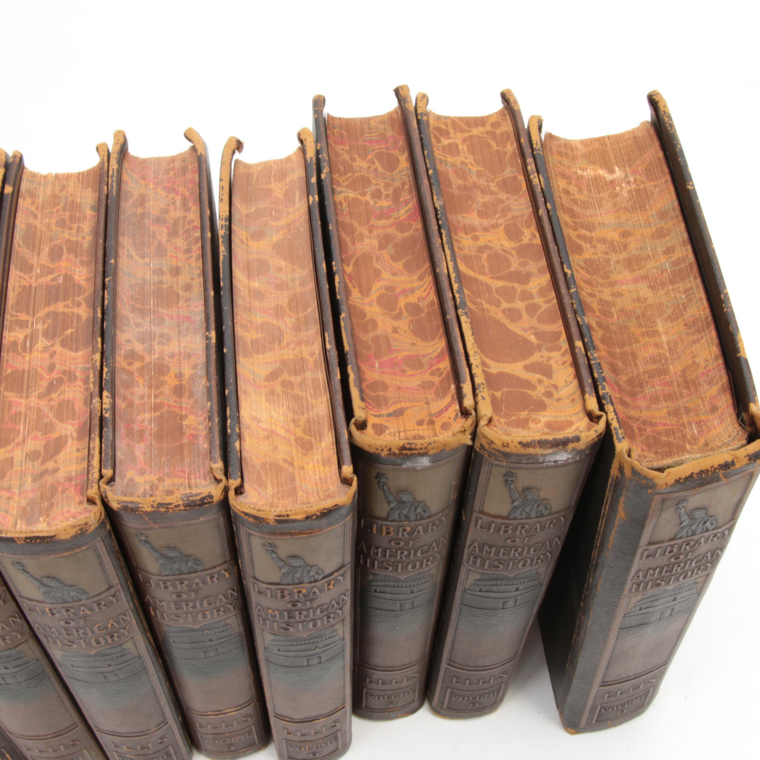 1918 Library of American History 9 Volumes Edition DeLuxe by Edward S Ellis