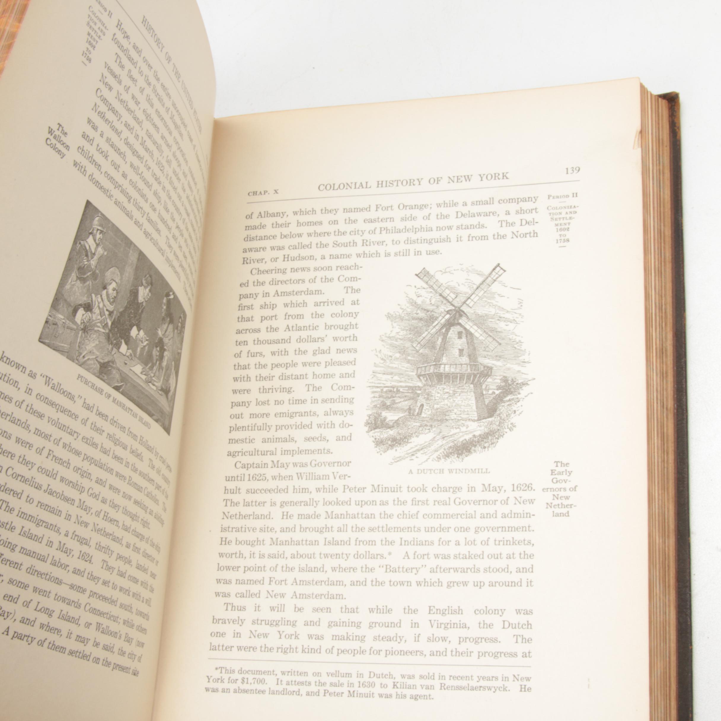 1918 Library of American History 9 Volumes Edition DeLuxe by Edward S Ellis