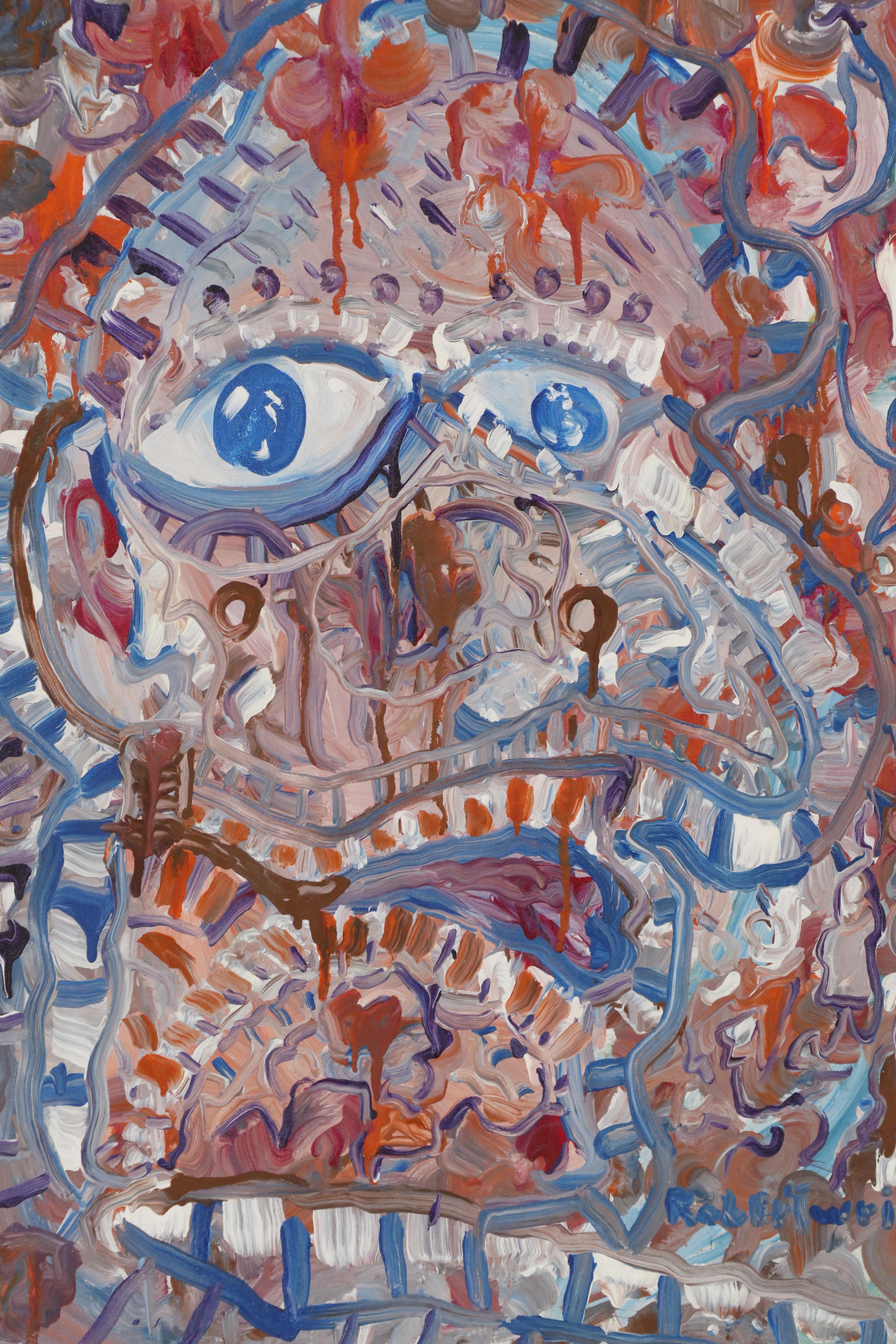 Robert Wright Abstract Oil Painting