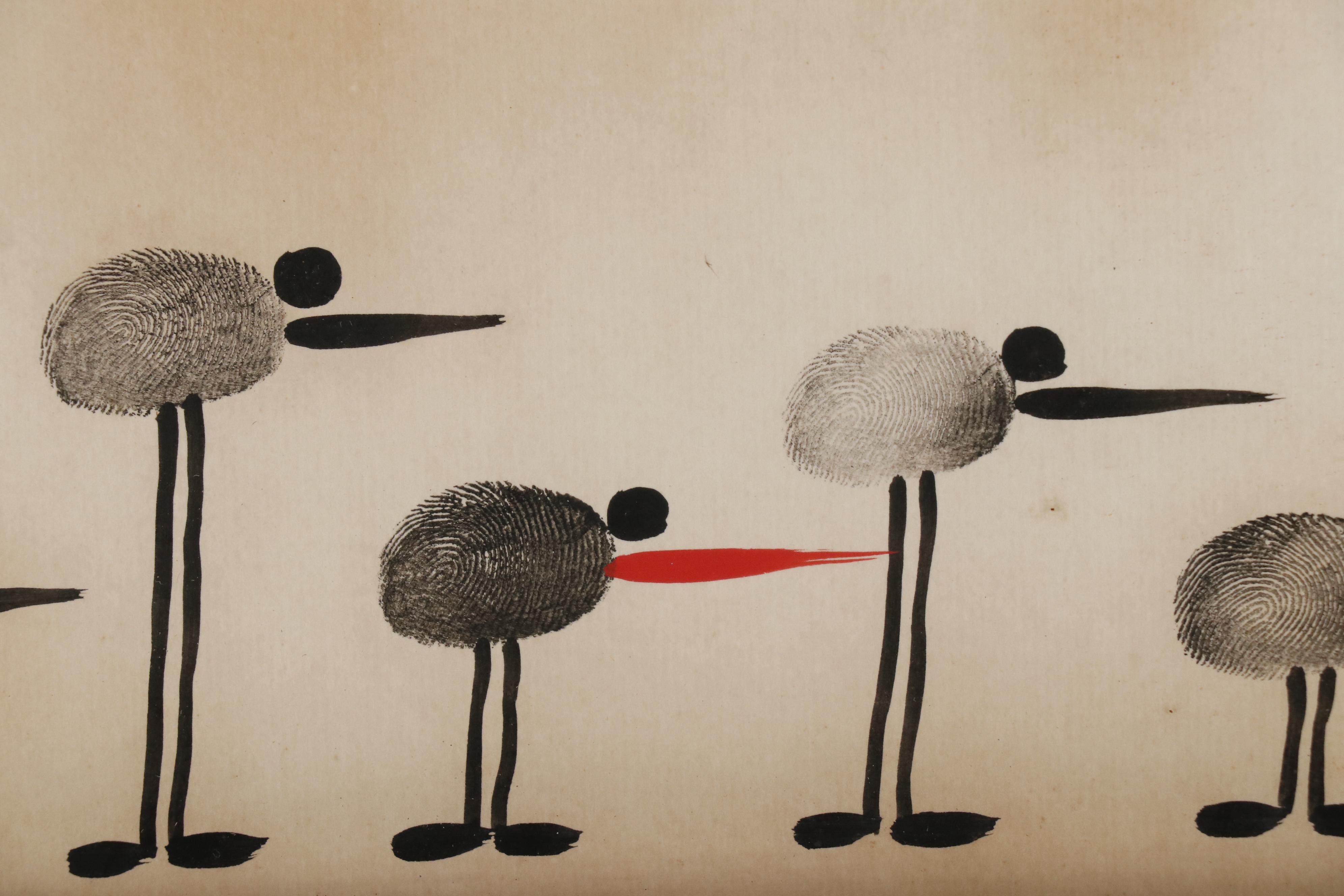 Emil Fingerprint Ink Drawing