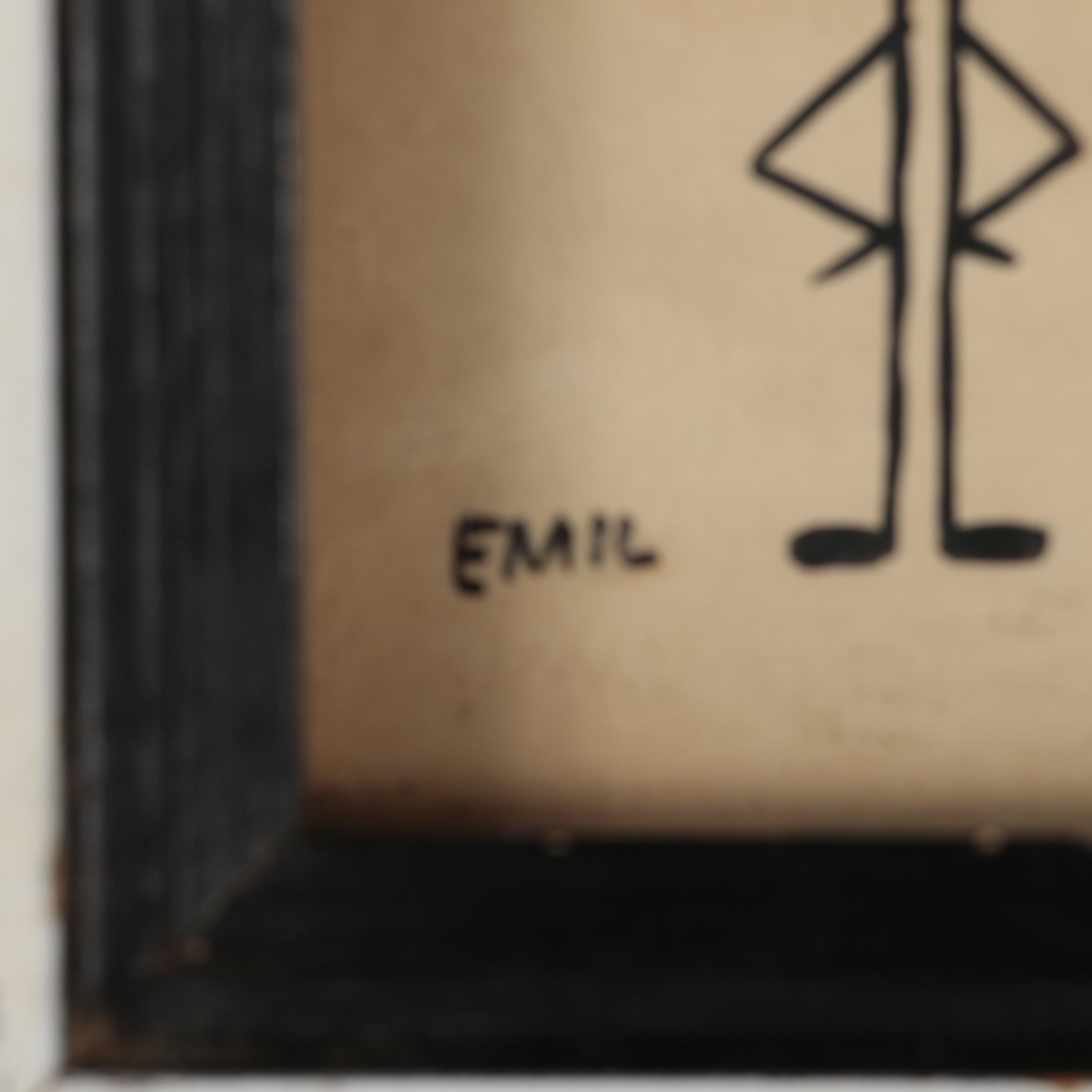 Emil Fingerprint Ink Drawings