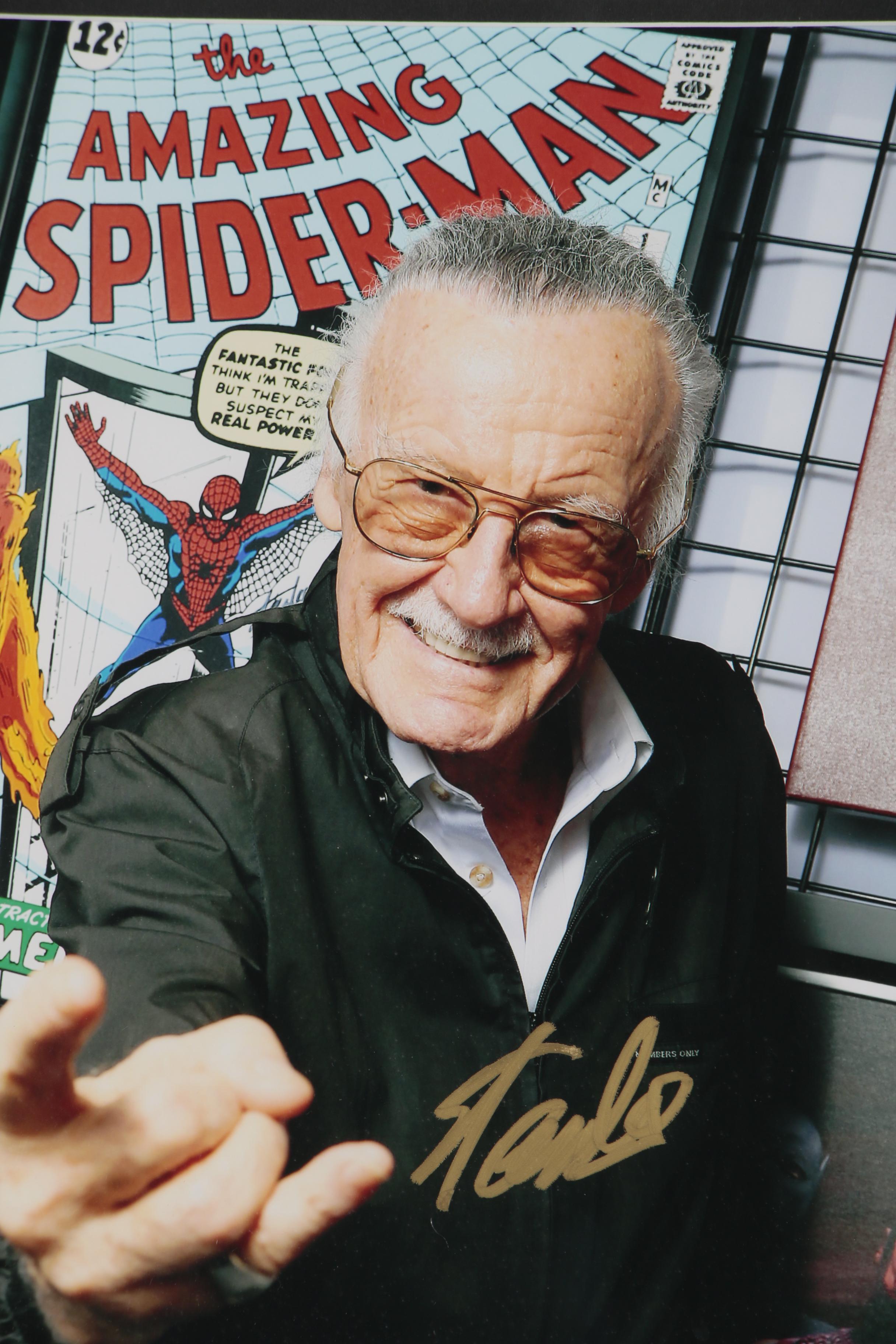 Stan Lee Signed Marvel Comics "Excelsior!" Matted and Framed Display, JSA COA