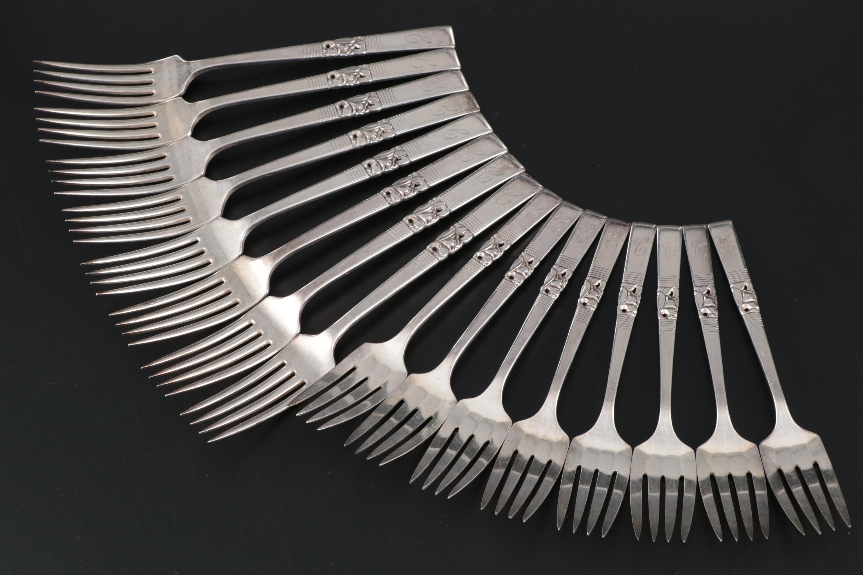 Oneida Community "Morning Star" Silver Plate Flatware Service for Eight