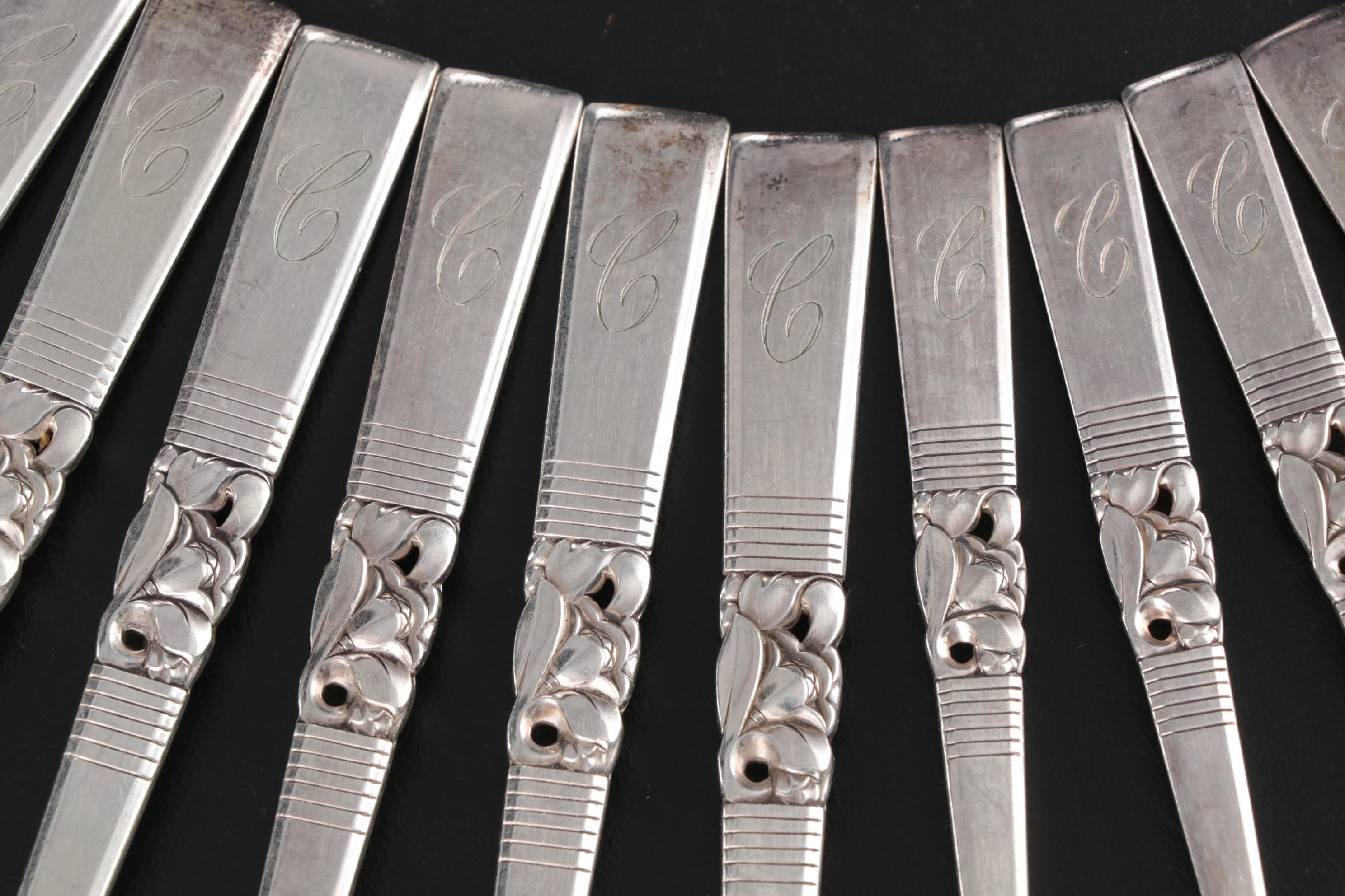 Oneida Community "Morning Star" Silver Plate Flatware Service for Eight