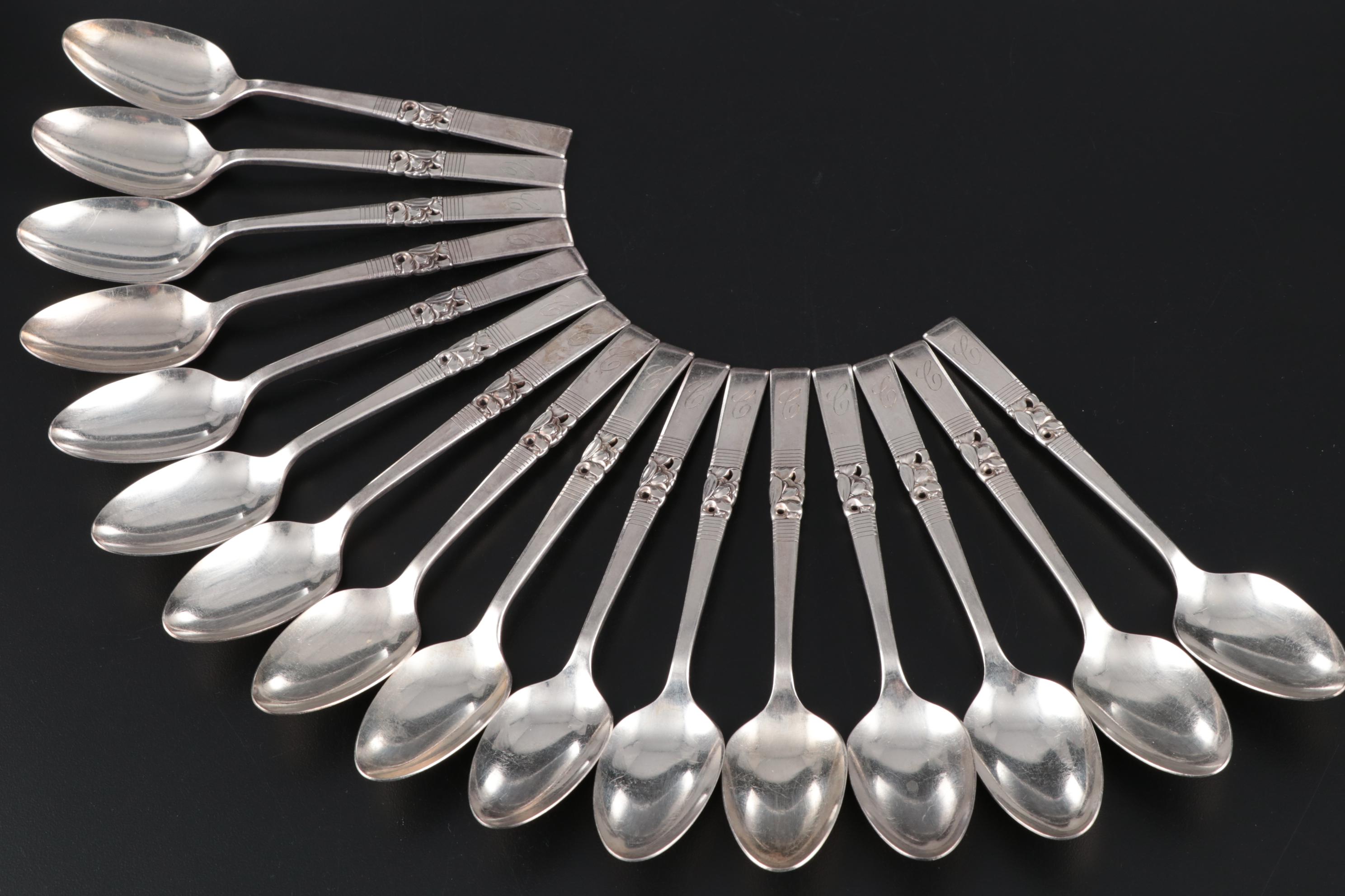 Oneida Community "Morning Star" Silver Plate Flatware Service for Eight