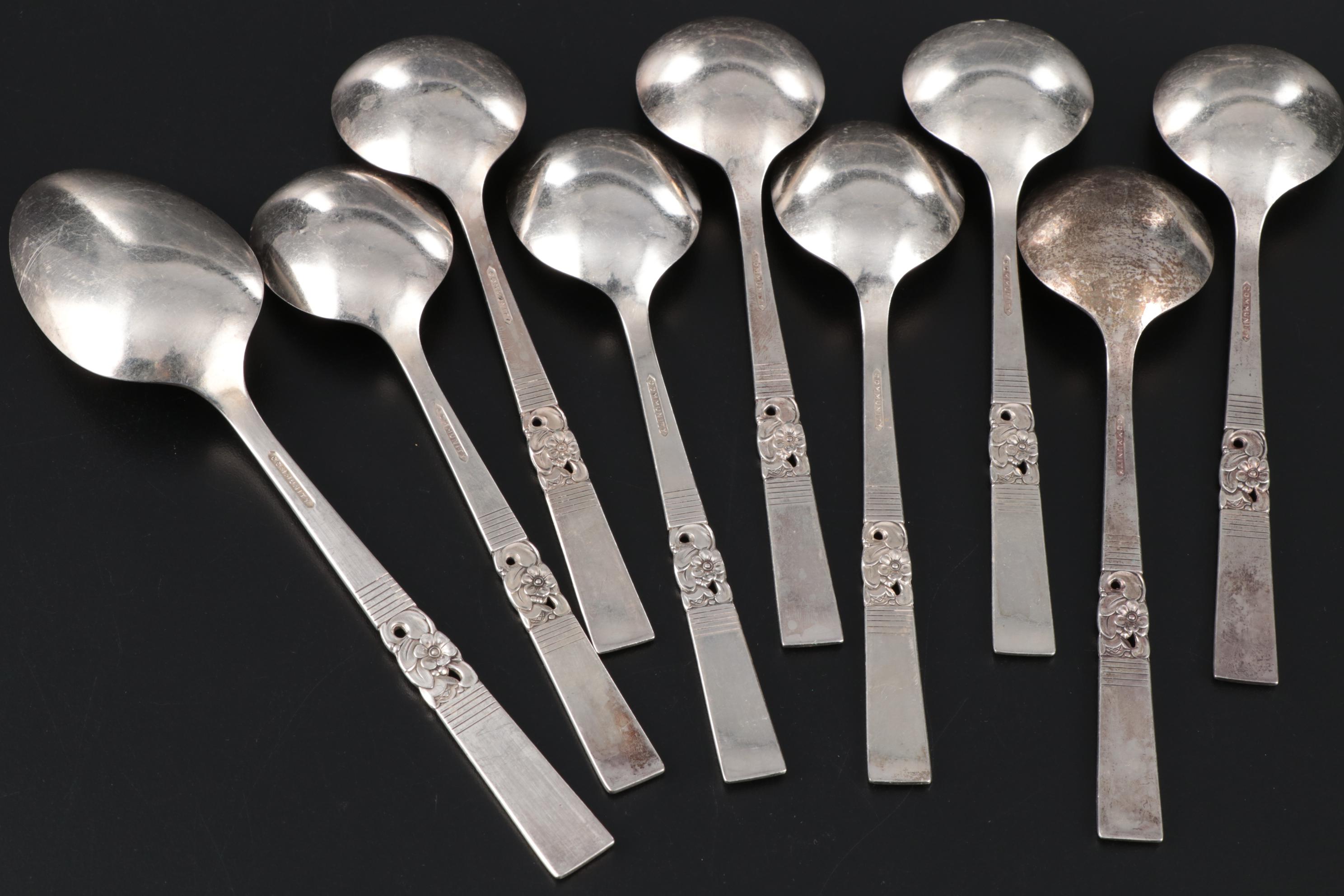 Oneida Community "Morning Star" Silver Plate Flatware Service for Eight