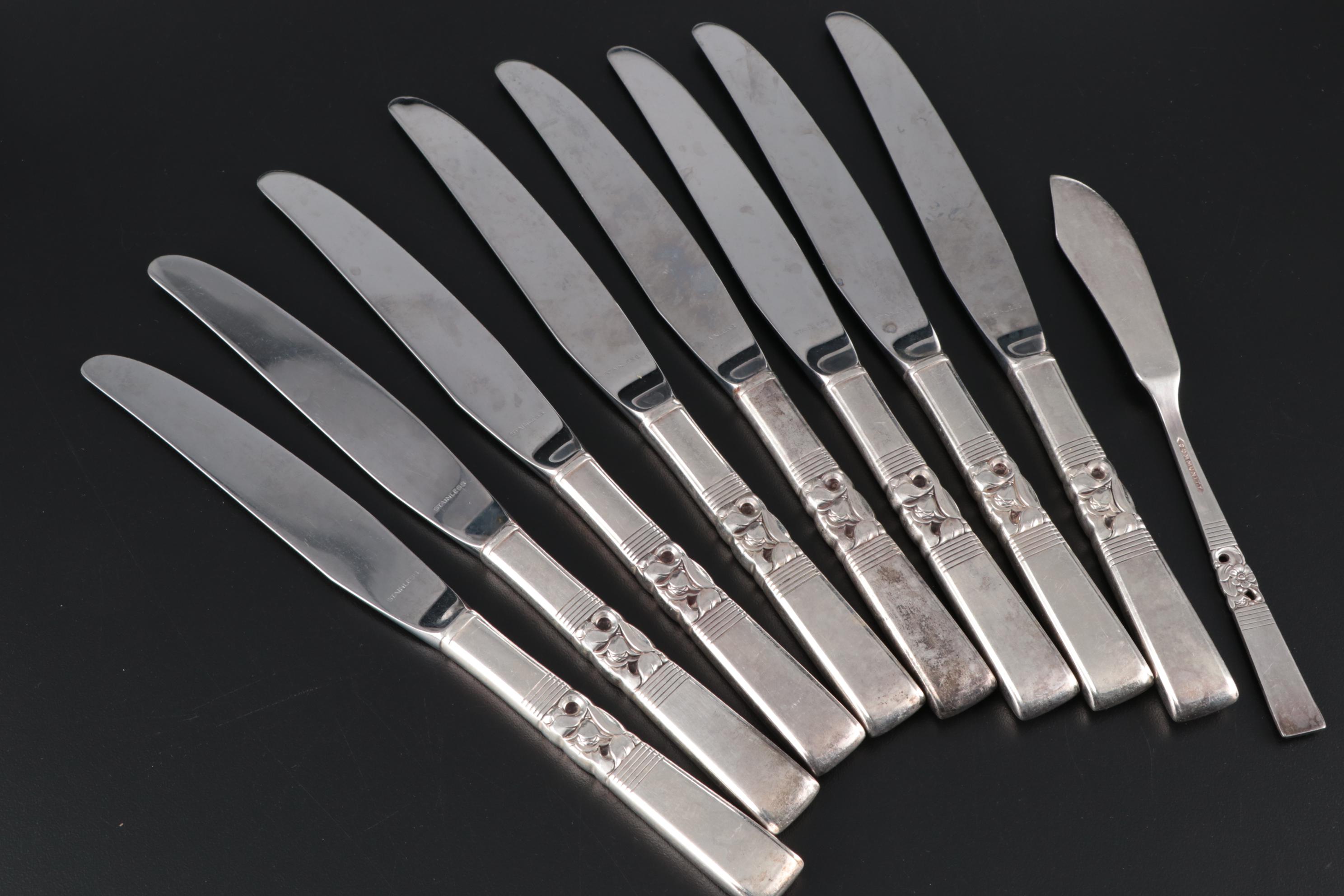 Oneida Community "Morning Star" Silver Plate Flatware Service for Eight