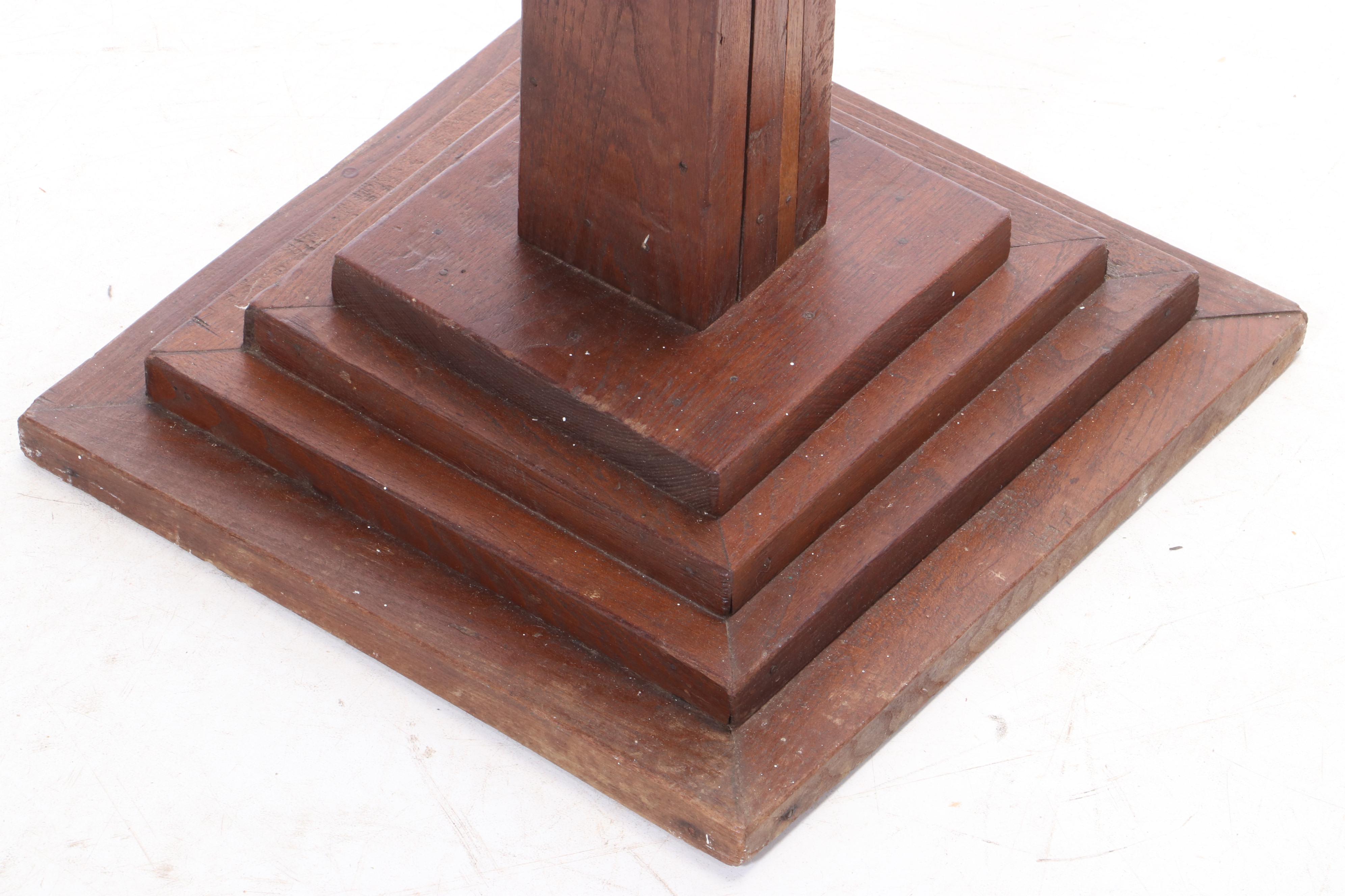 Arts & Crafts Style Wood Coat Rack