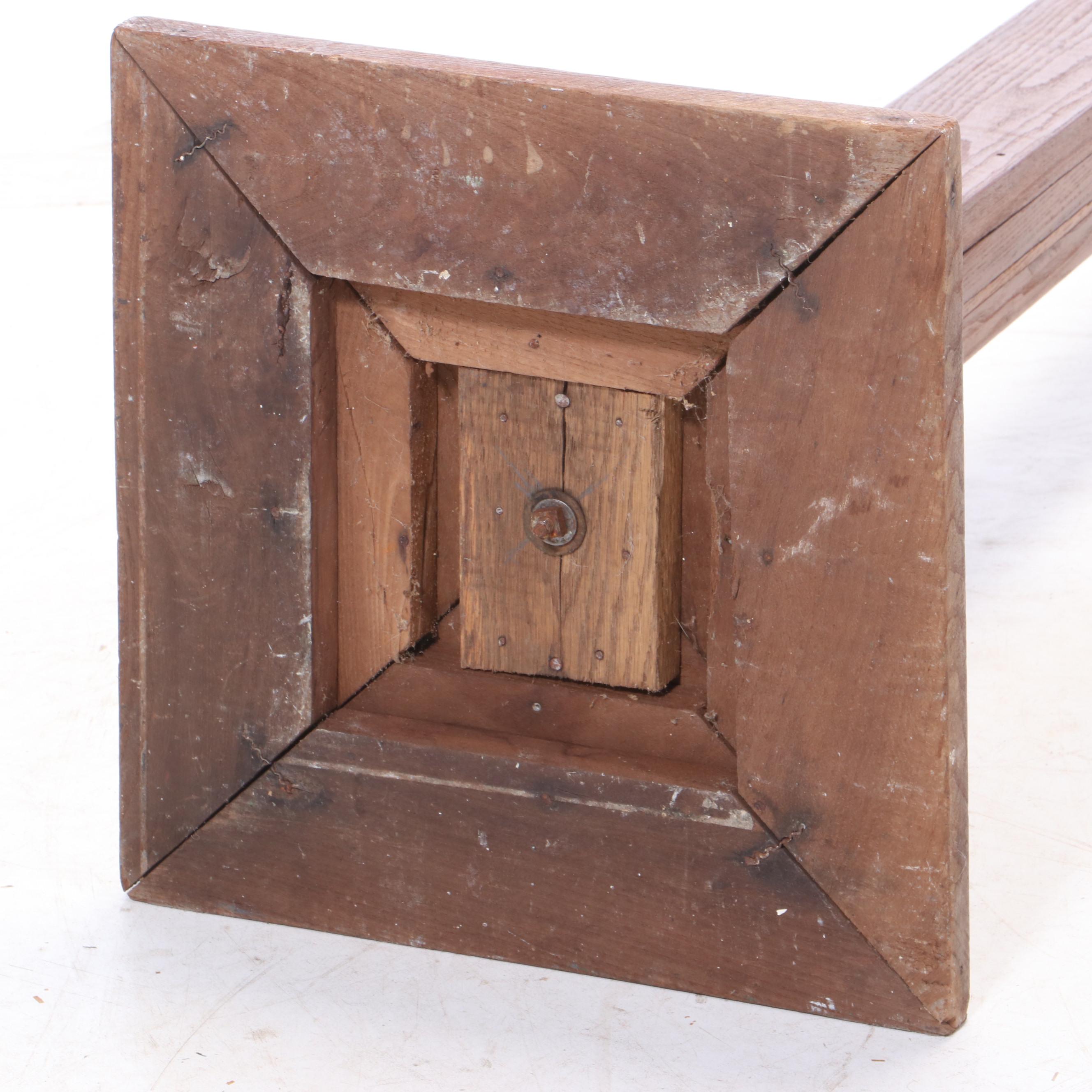 Arts & Crafts Style Wood Coat Rack