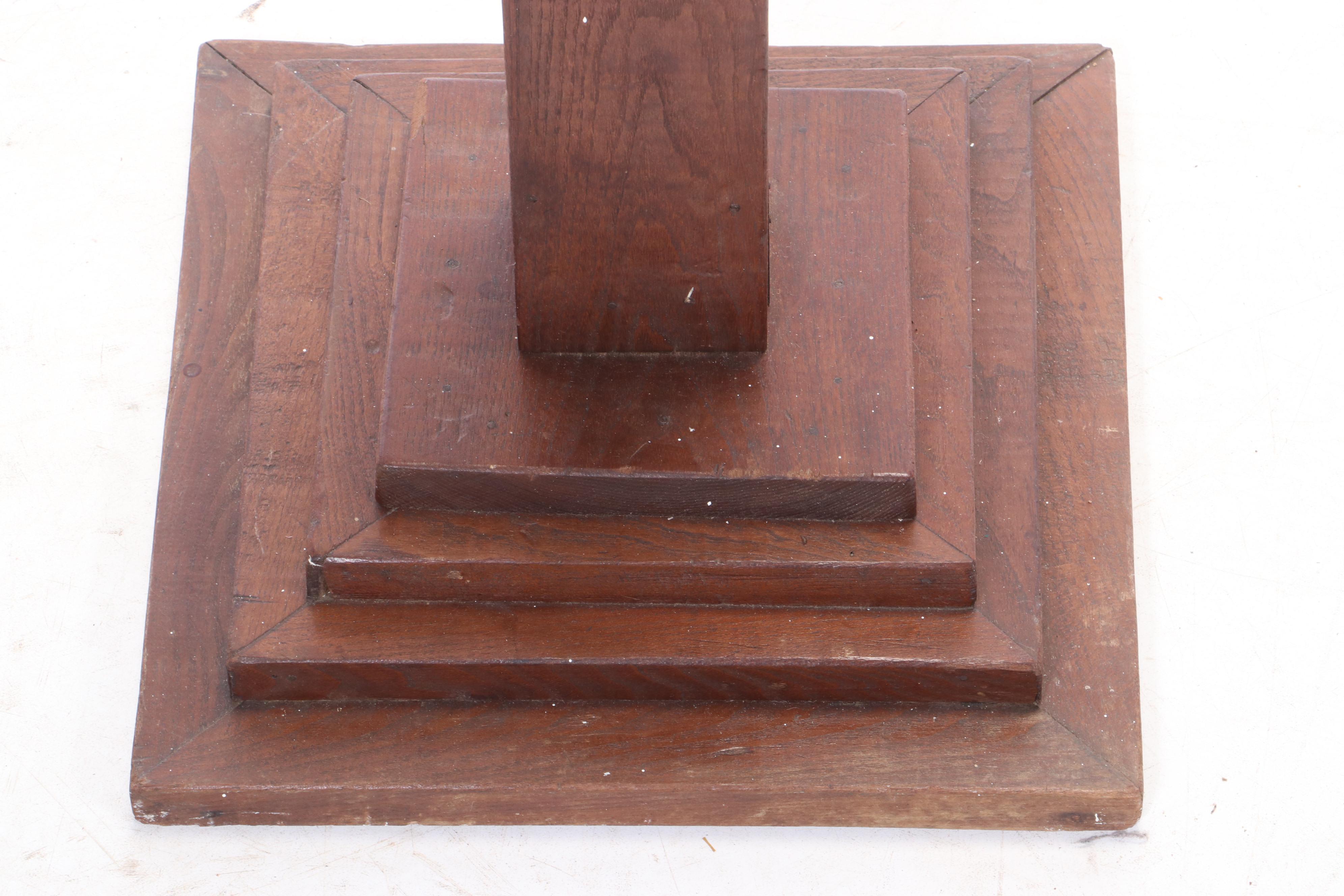 Arts & Crafts Style Wood Coat Rack