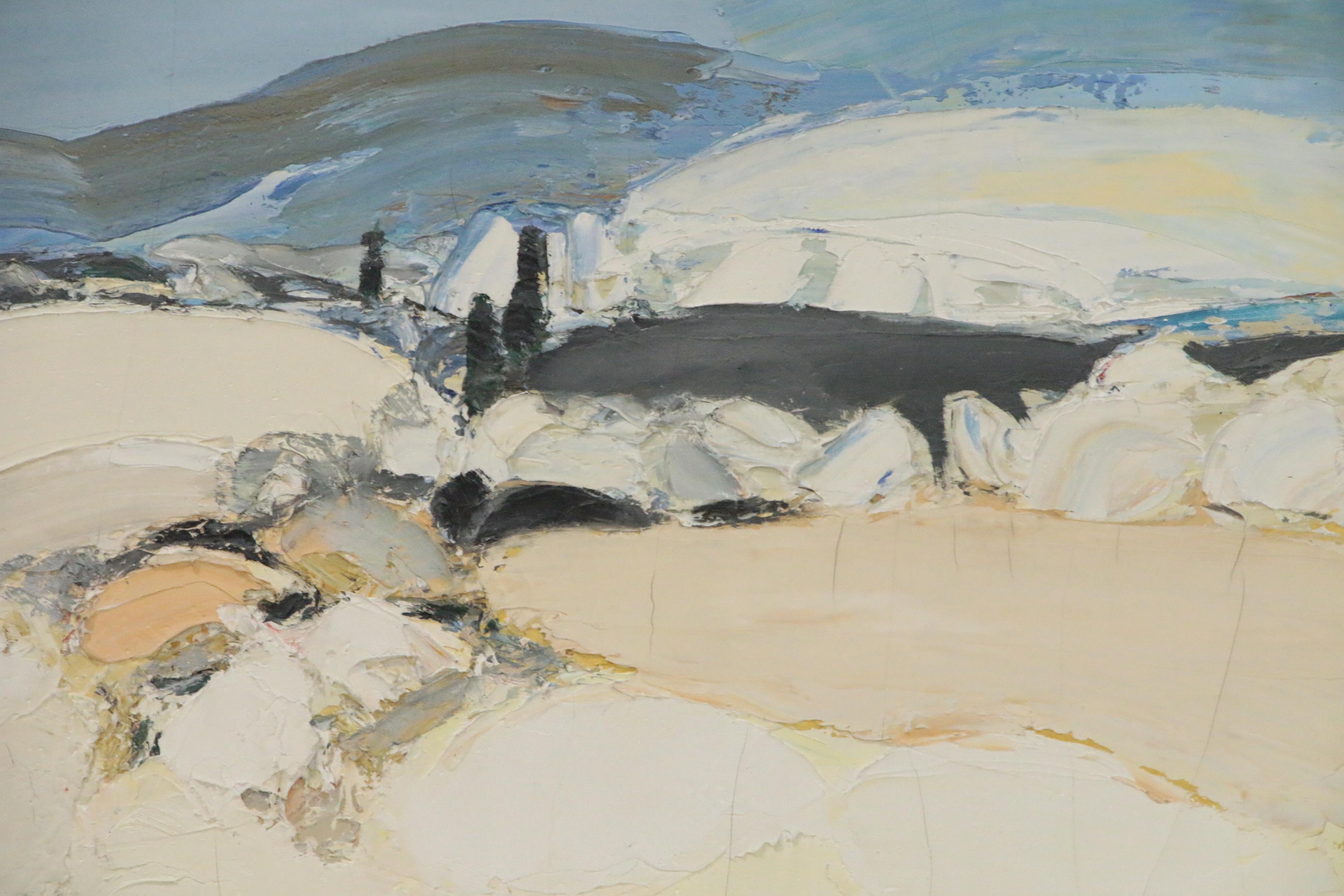 Roger Mühl Oil Painting "Été en Provence", Late 20th Century