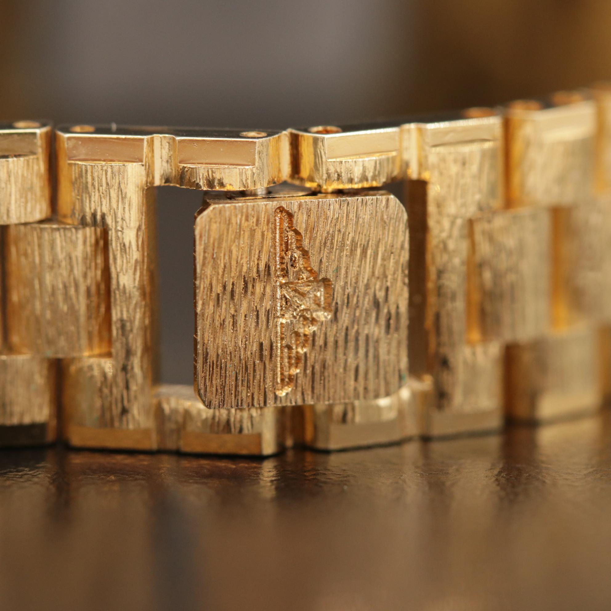 Vintage Longines Gold Tone Diamond Dial Quartz Watch