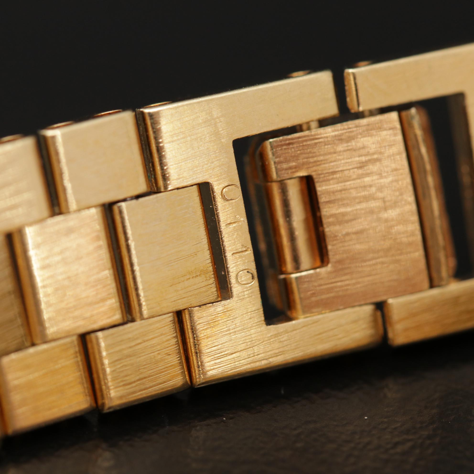 Vintage Longines Gold Tone Diamond Dial Quartz Watch