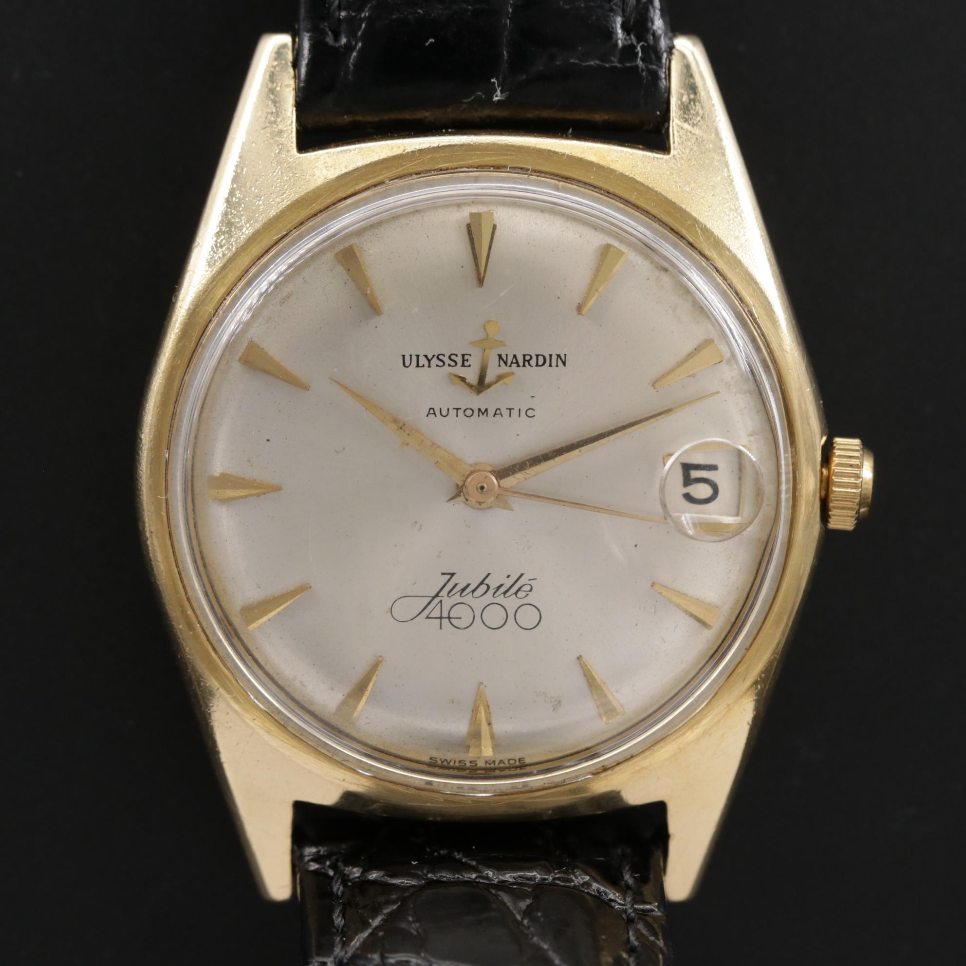 Vintage Ulysse Nardin Jubilé 4000 18K Gold Automatic Watch