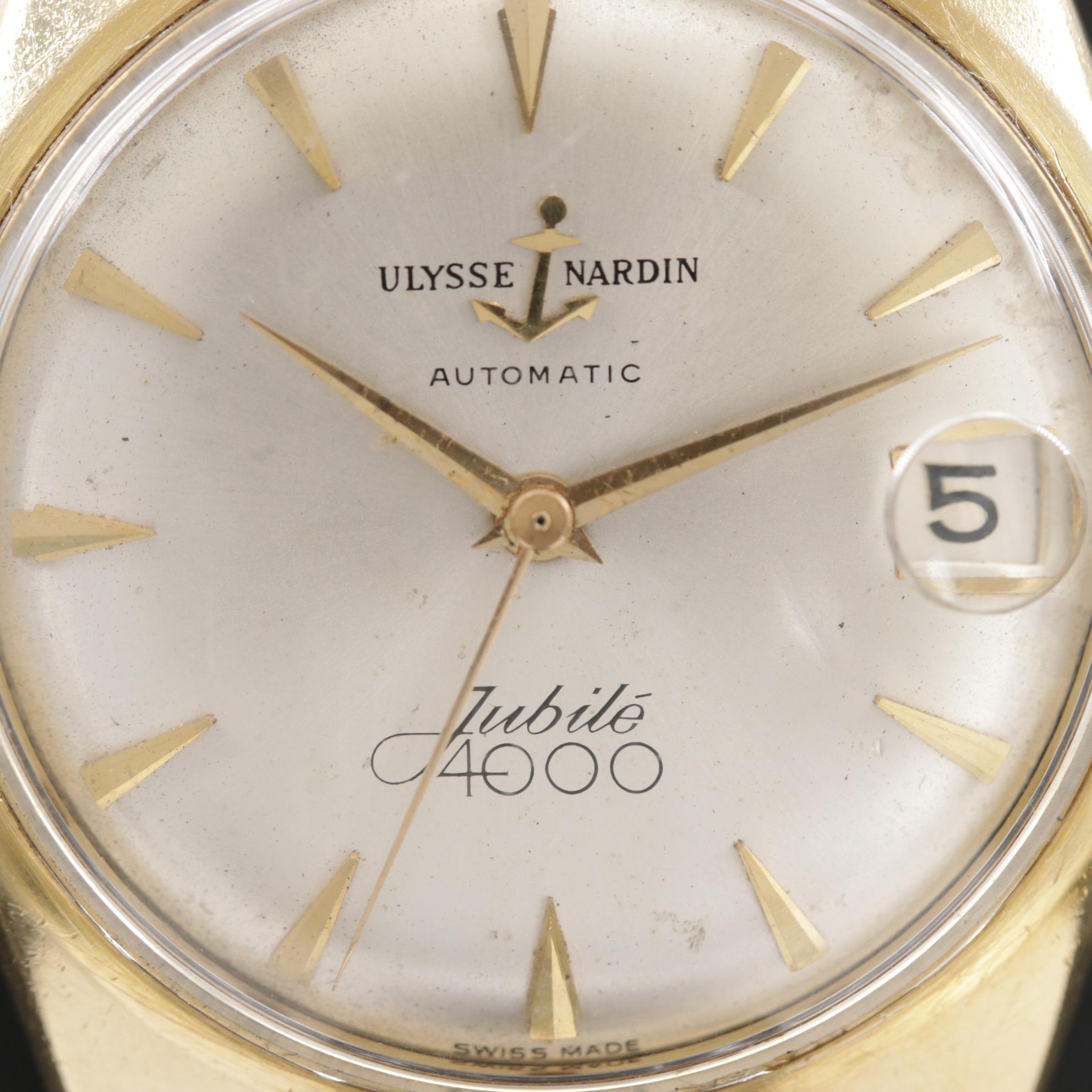 Vintage Ulysse Nardin Jubilé 4000 18K Gold Automatic Watch