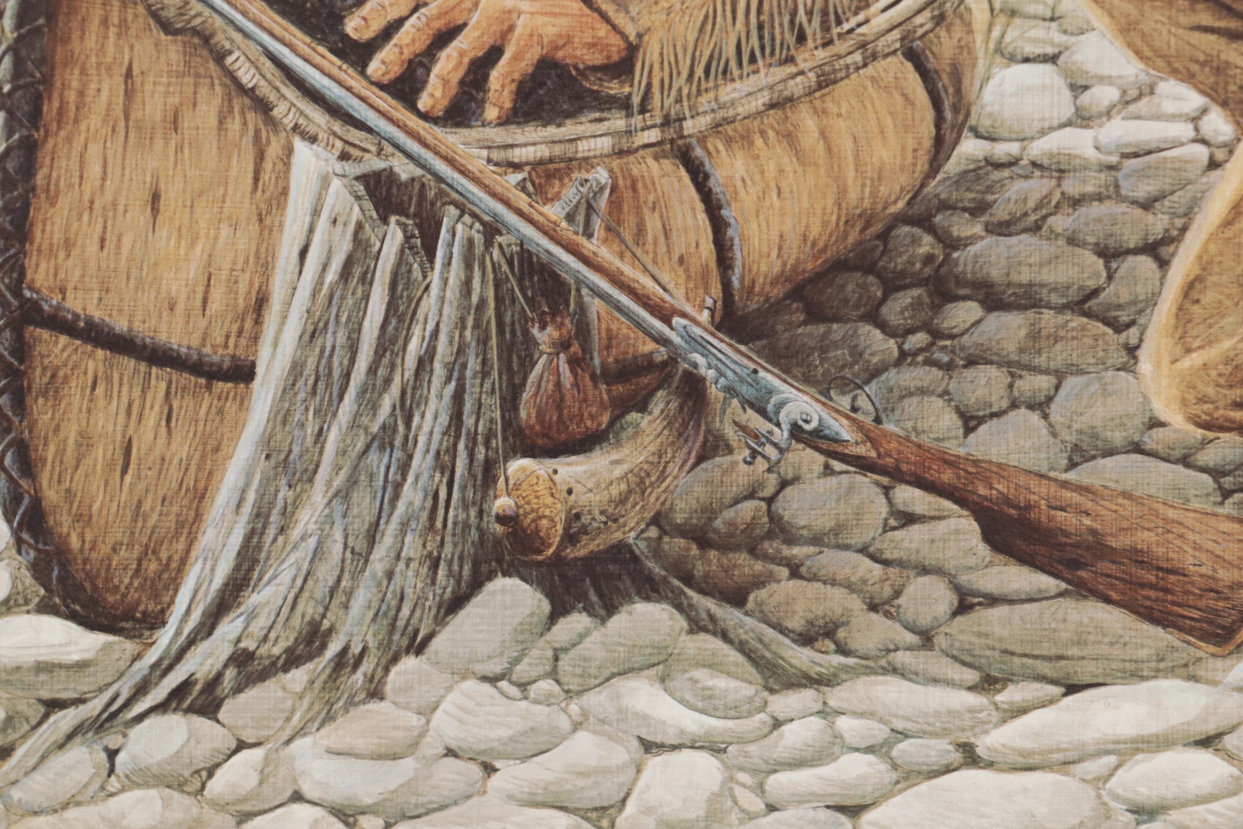 John Ruthven Offset Lithograph "Shawnee Indian"